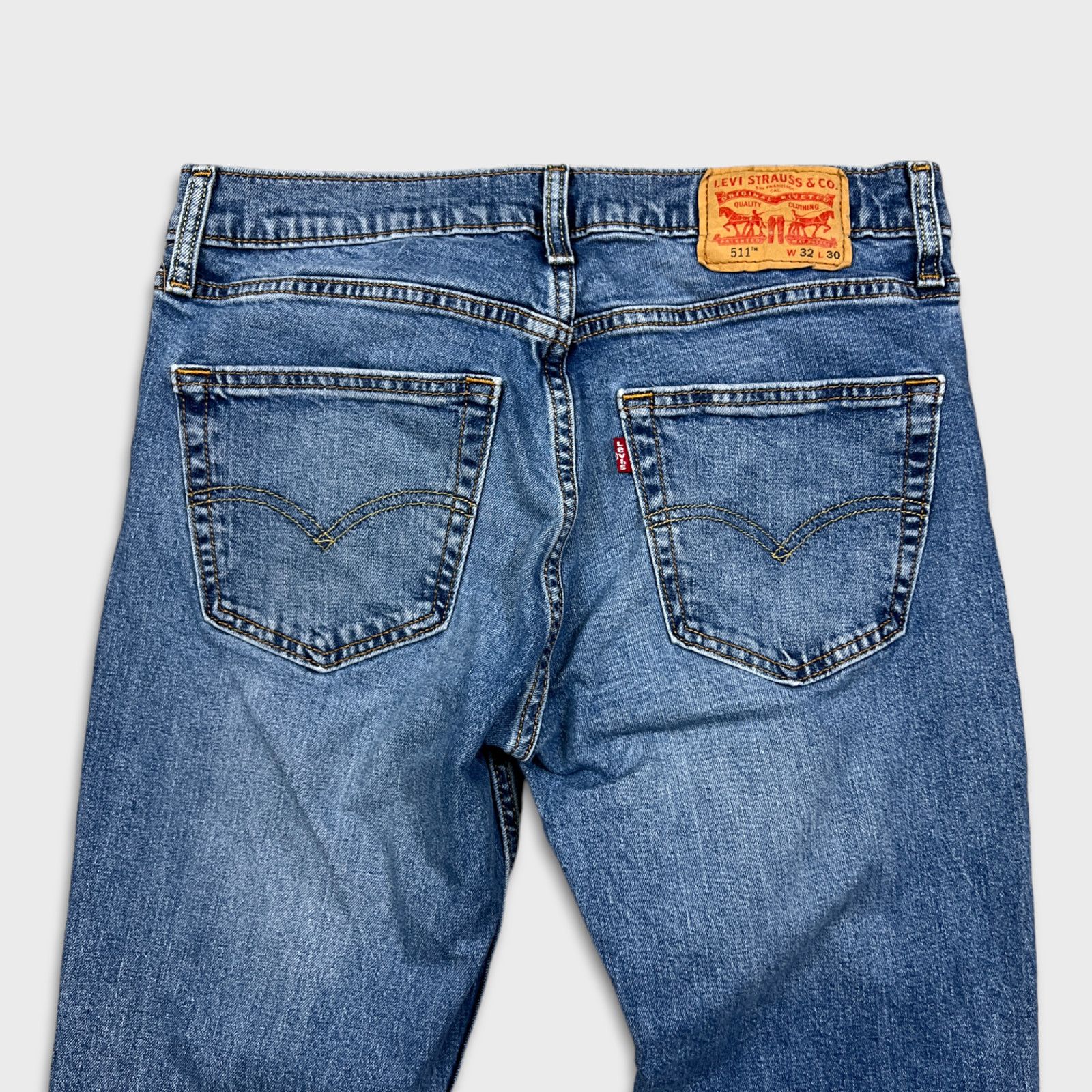 Levi's × Levi's Vintage Clothing × Vintage Levi's 511 Jeans 32x30 Slim Fit Faded American Denim Pants Size US 32 / EU 48 - 5 Thumbnail