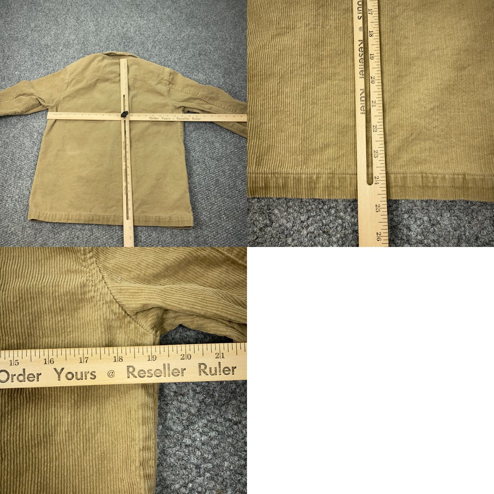 WeSC WeSC Corduroy Jacket Womens Medium Tan Full Zip Brown Cotton Jacket Women's Regular M Size M / US 6-8 / IT 42-44 - 8 Thumbnail