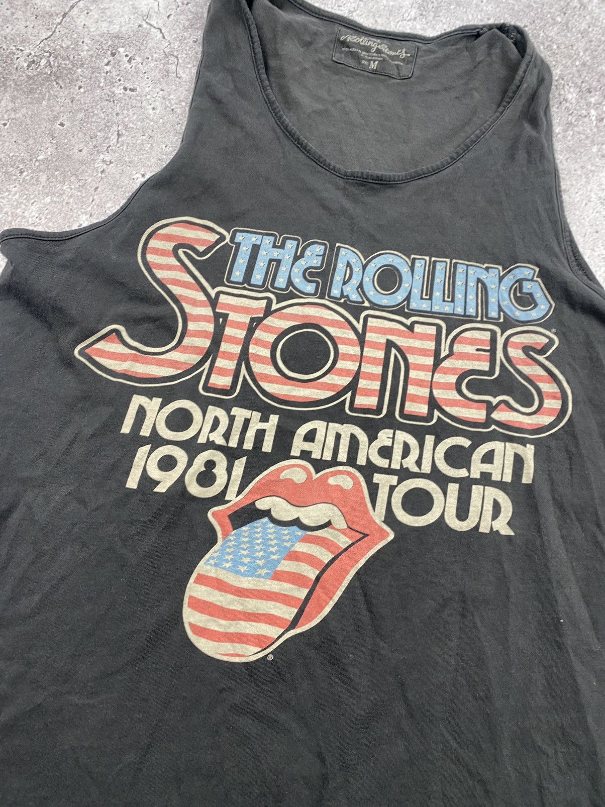 Band Tees × The Rolling Stones × Vintage 1981 The Rolling Stones Tour Vintage T-Shirt Tee USA Size US M / EU 48-50 / 2 - 2 Thumbnail