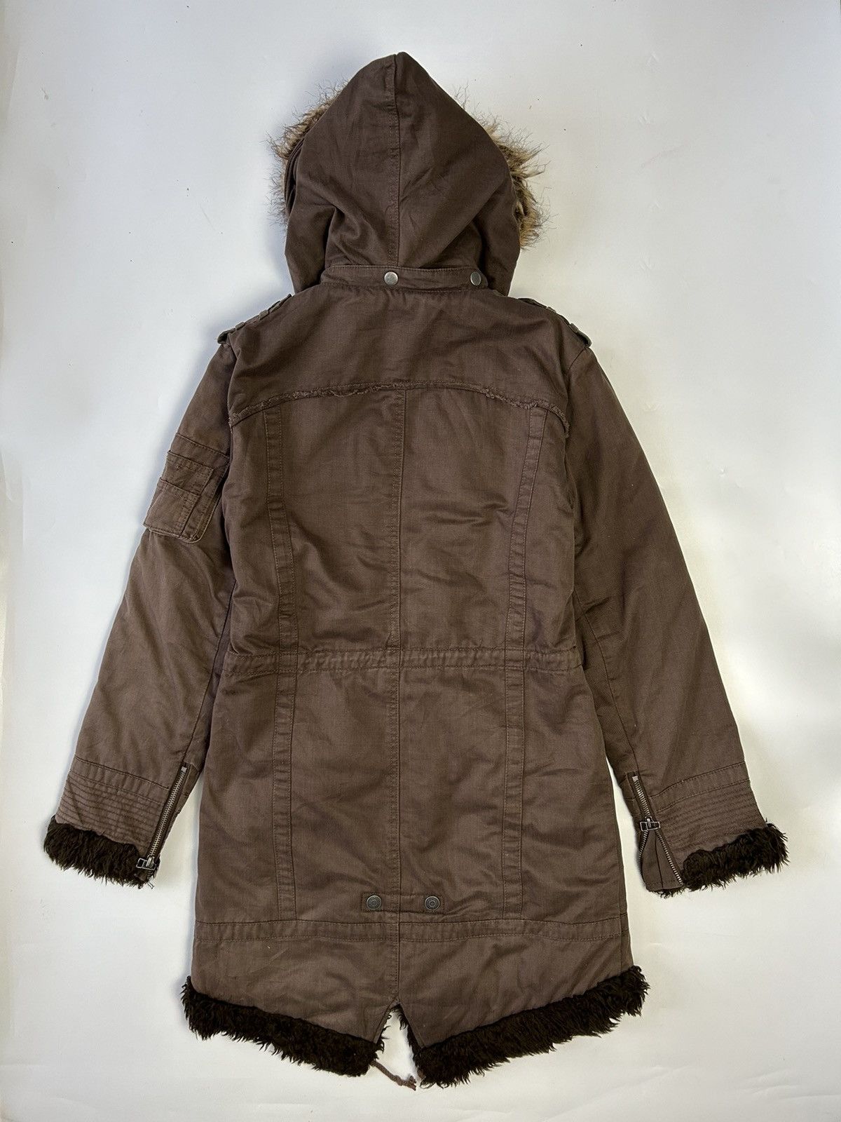In The Attic × Japanese Brand IN THE ATTIC MULTI POCKET FUR HOODIE PARKA JACKET Size US M / EU 48-50 / 2 - 5 Thumbnail