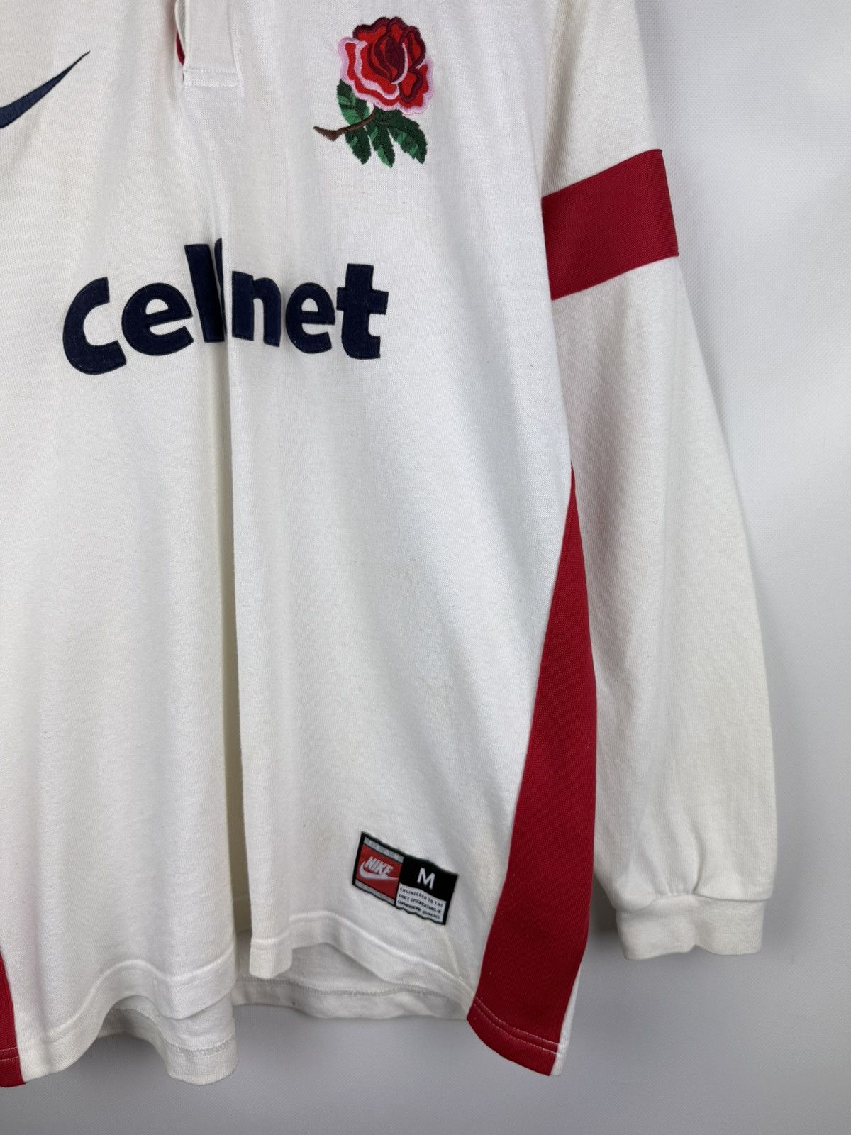 Nike Vintage 1997-99 Nike England Cellnet Long Sleeve Rugby Shirt Size US M / EU 48-50 / 2 - 4 Thumbnail