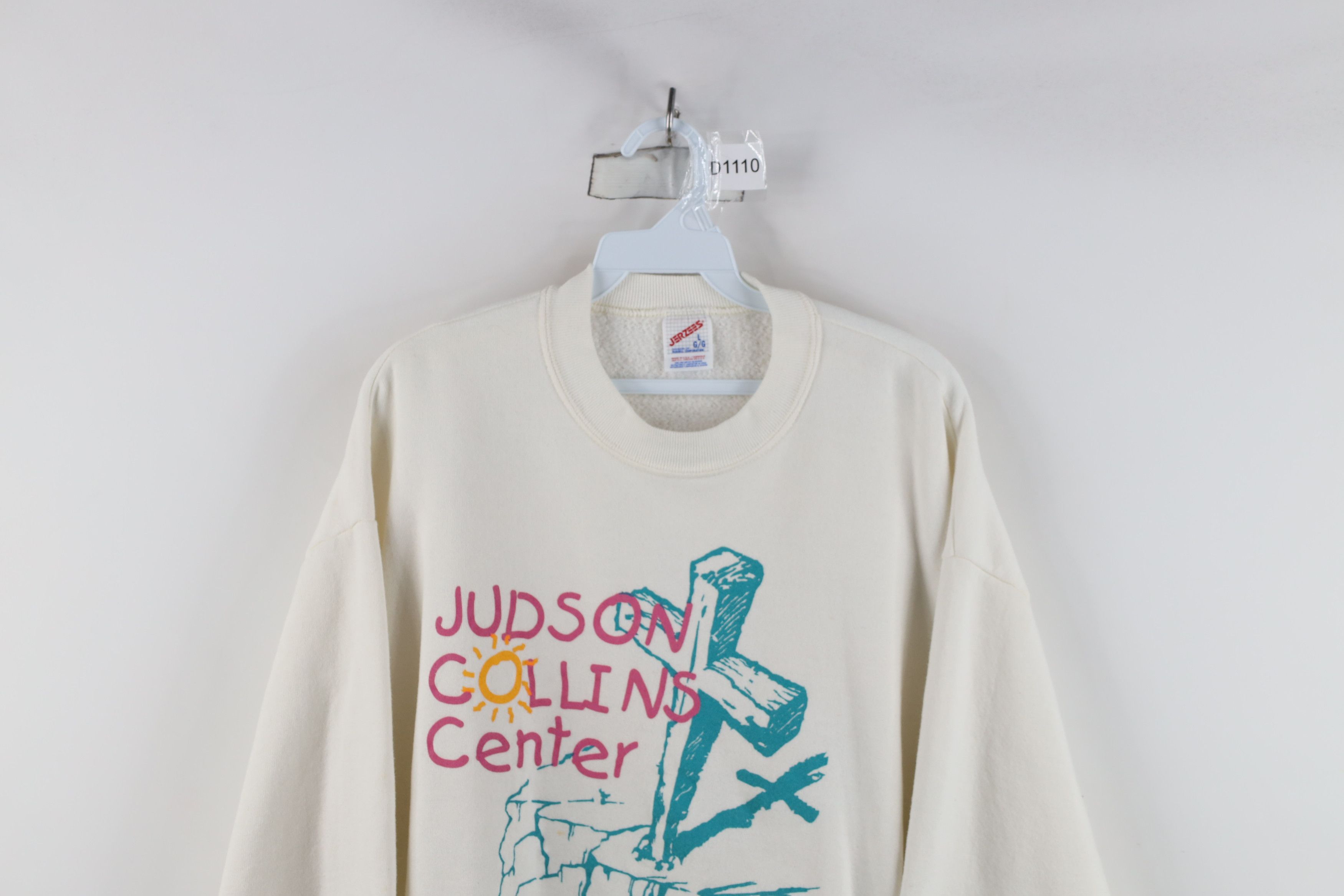 Vintage Vintage 90s Collins Center Christian Jesus Sweatshirt USA Size L / US 10 / IT 46 - 2 Thumbnail