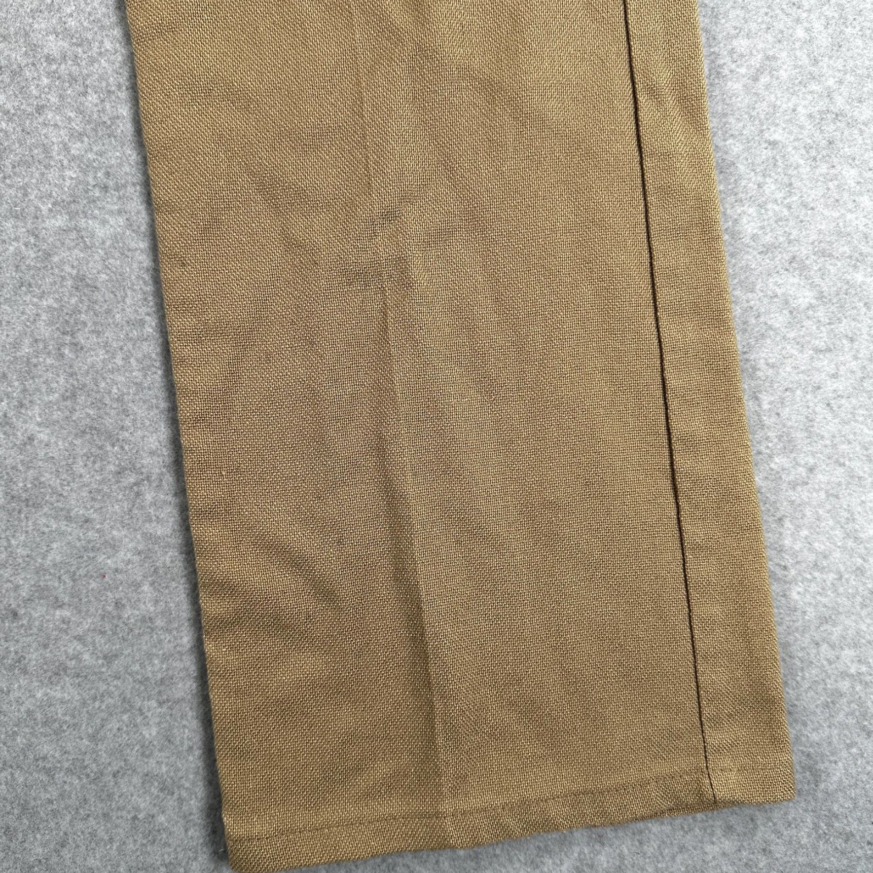 Levi's VINTAGE Levi's Sta-Prest Pants Mens 34x30 Brown Bootcut Canvas USA Workwear Size US 34 / EU 50 - 4 Thumbnail