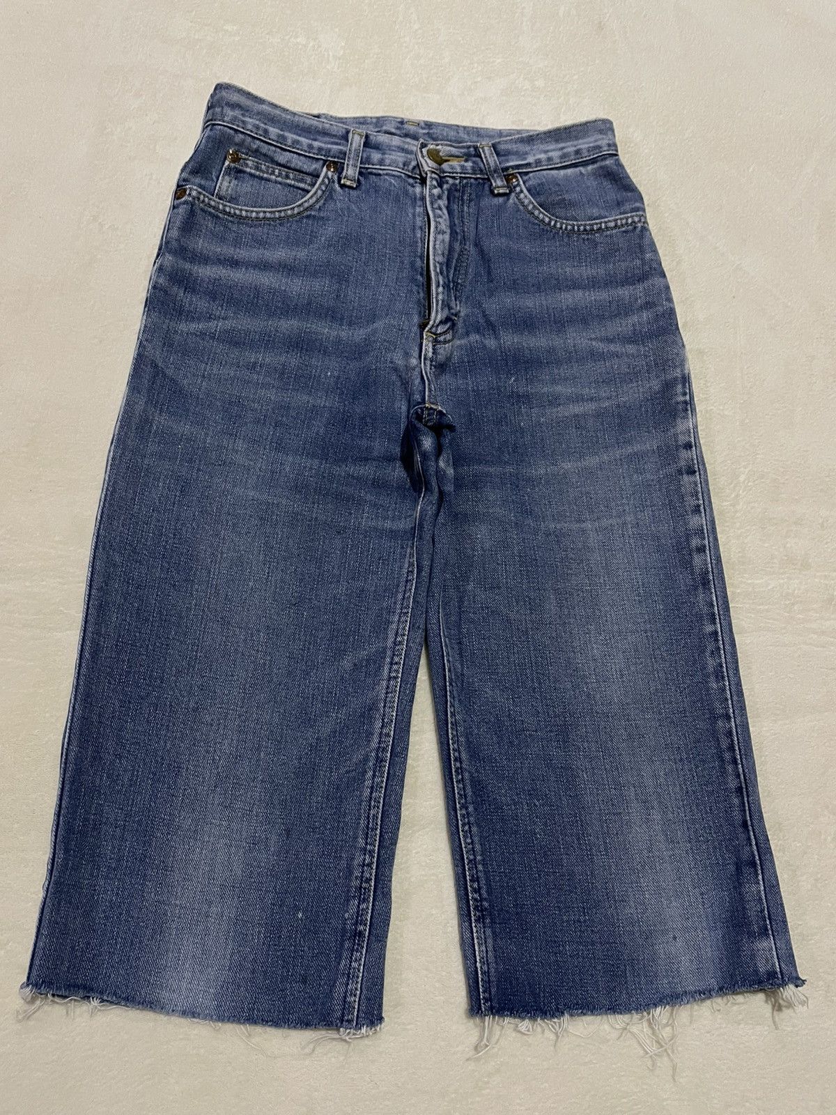 Japanese Brand Vintage Lee Rider Short Pants Distress Size US 28 / EU 44 - 1 Thumbnail
