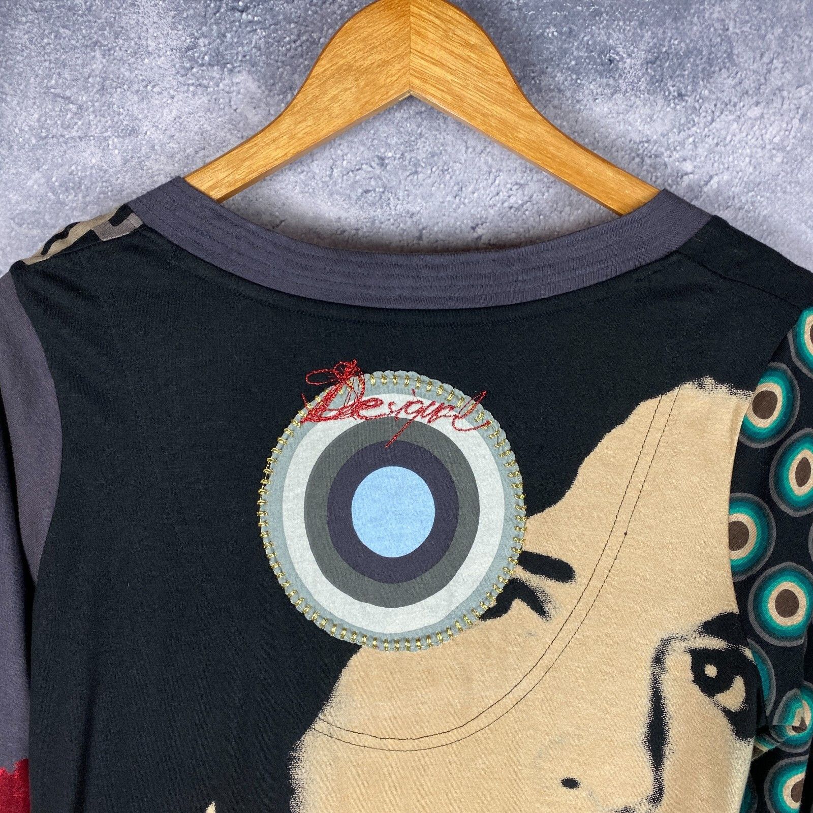 Desigual Desigual Blouse Women's Size L Multicolor Long Sleeve` Size L / US 10 / IT 46 - 7 Thumbnail