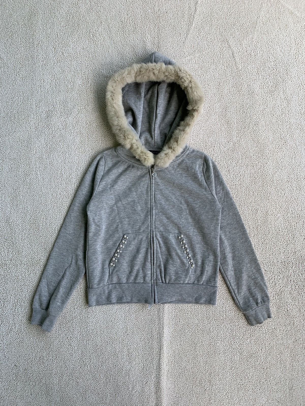 If Six Was Nine × Japanese Brand × Le Grande Bleu (L.G.B.) INGNI Fur Hoodie zip lgb ifsix style Size US S / EU 44-46 / 1 - 1 Thumbnail