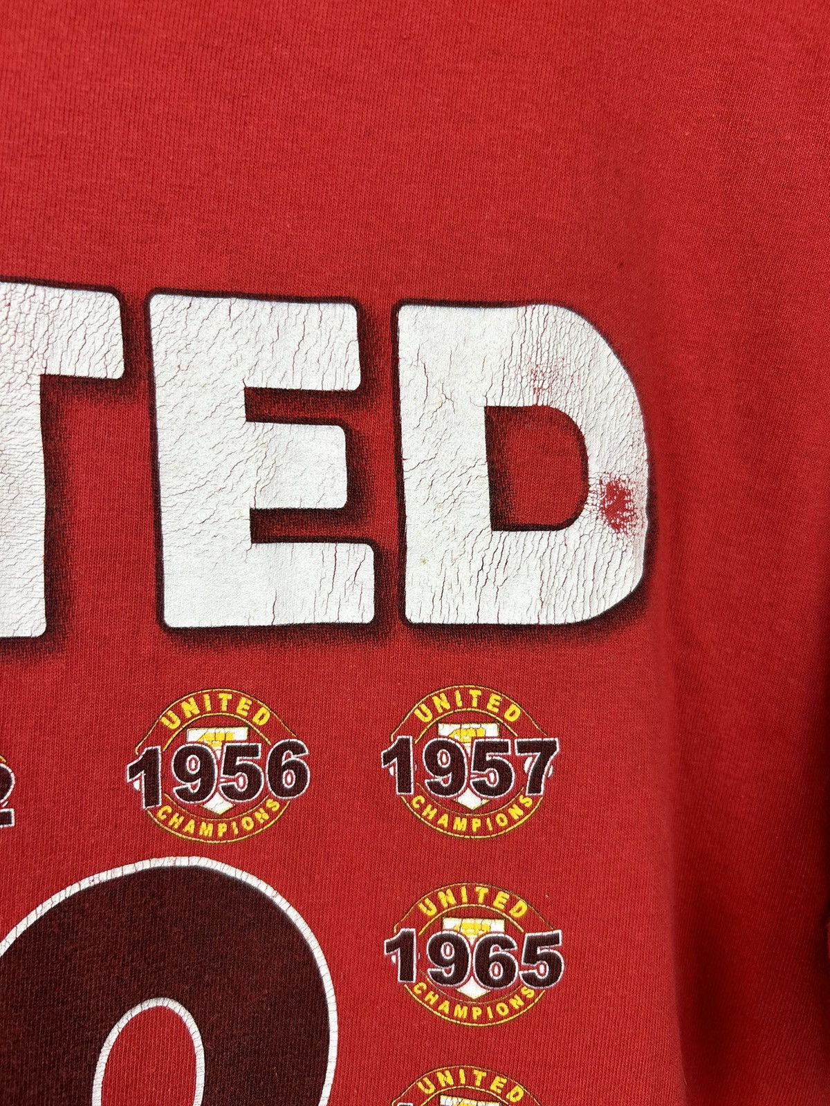 Vintage Vintage 00s Manchester United Champions of England 2009 Tee Size US L / EU 52-54 / 3 - 15 Thumbnail