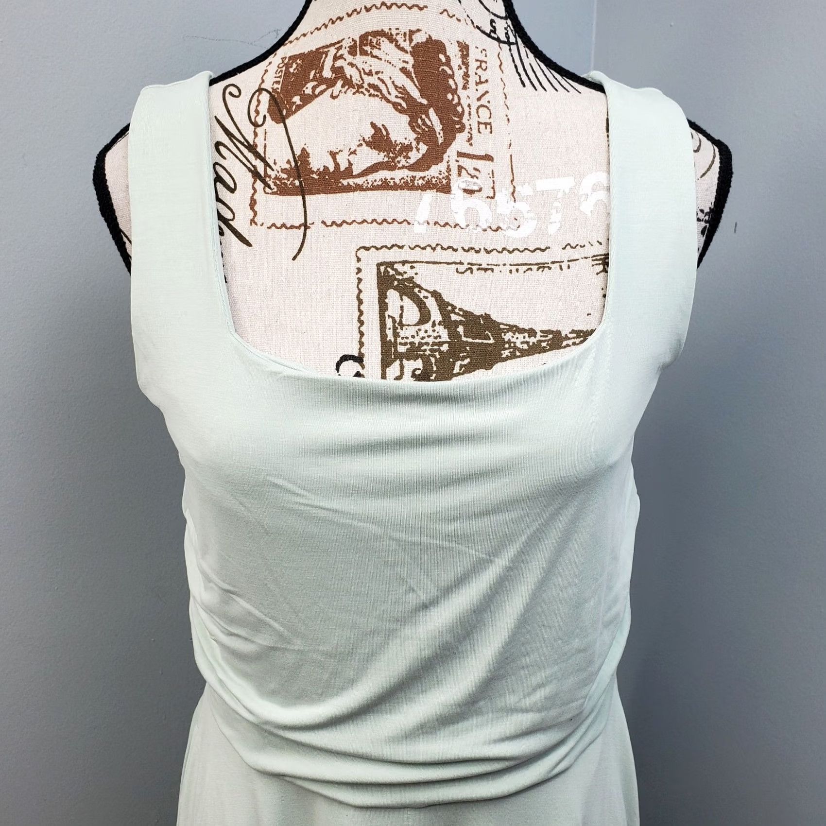 Lands' End Lands' End Fit & Flare Dress Small Mint Green Sleeveless Side Ruched Women Size S / US 4 / IT 40 - 7 Thumbnail