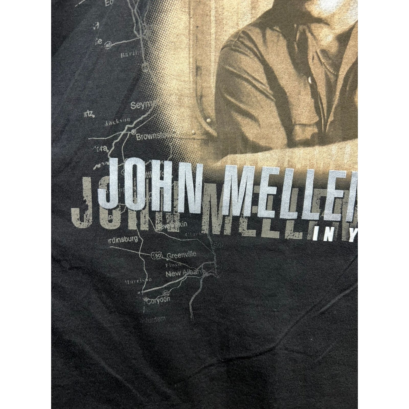 Anvil John Mellencamp Shirt In Your Town Concert Tour Black 2XL Size US XXL / EU 58 / 5 - 3 Thumbnail