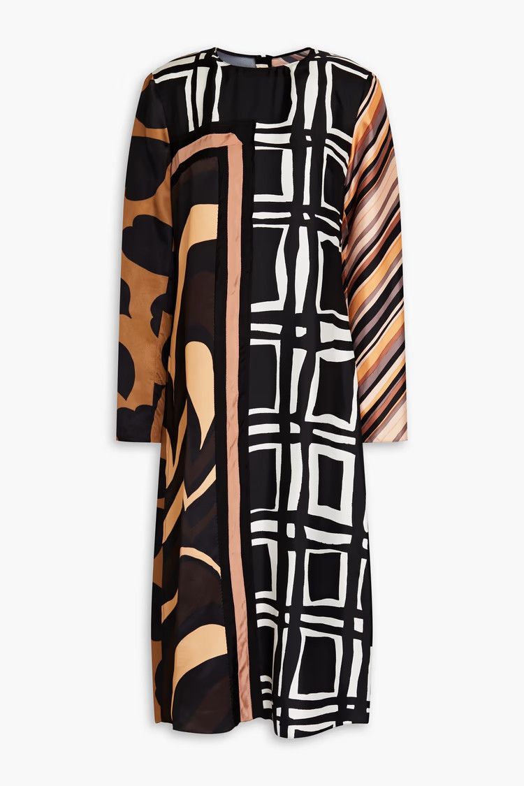 Marni o1y1025 Midi Dress in Multicolor Size S / US 4 / IT 40 - 1 Thumbnail