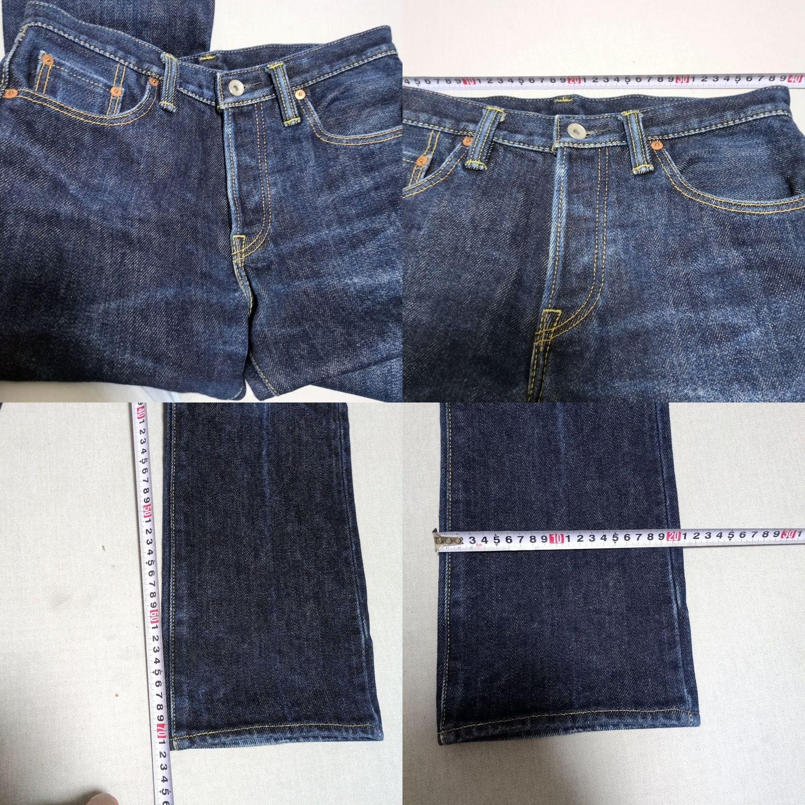 Iron Heart IRON HEART 461S Jeans Biker Denim 21oz W31 L34 Mens Blue Size US 31 - 9 Thumbnail