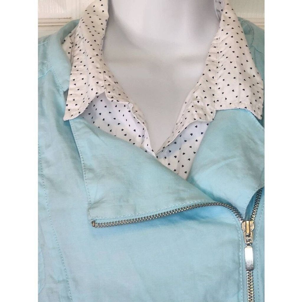 Chicos Chico's Turquoise Jacket Size L / US 10 / IT 46 - 4 Thumbnail