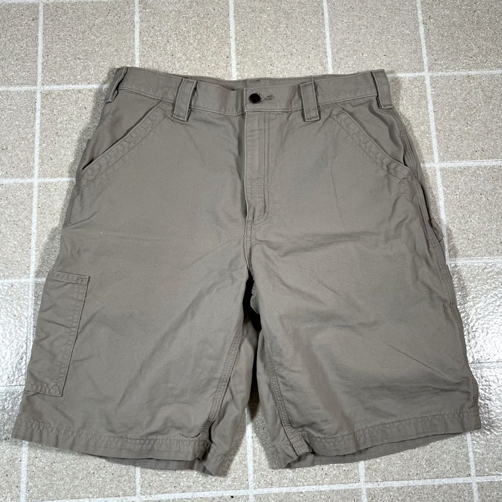 Carhartt Carhartt Shorts Men 34 Tan Loose Fit Carpenter Cotton Workwear Beige 34 Mens Size US 34 / EU 50 - 3 Thumbnail