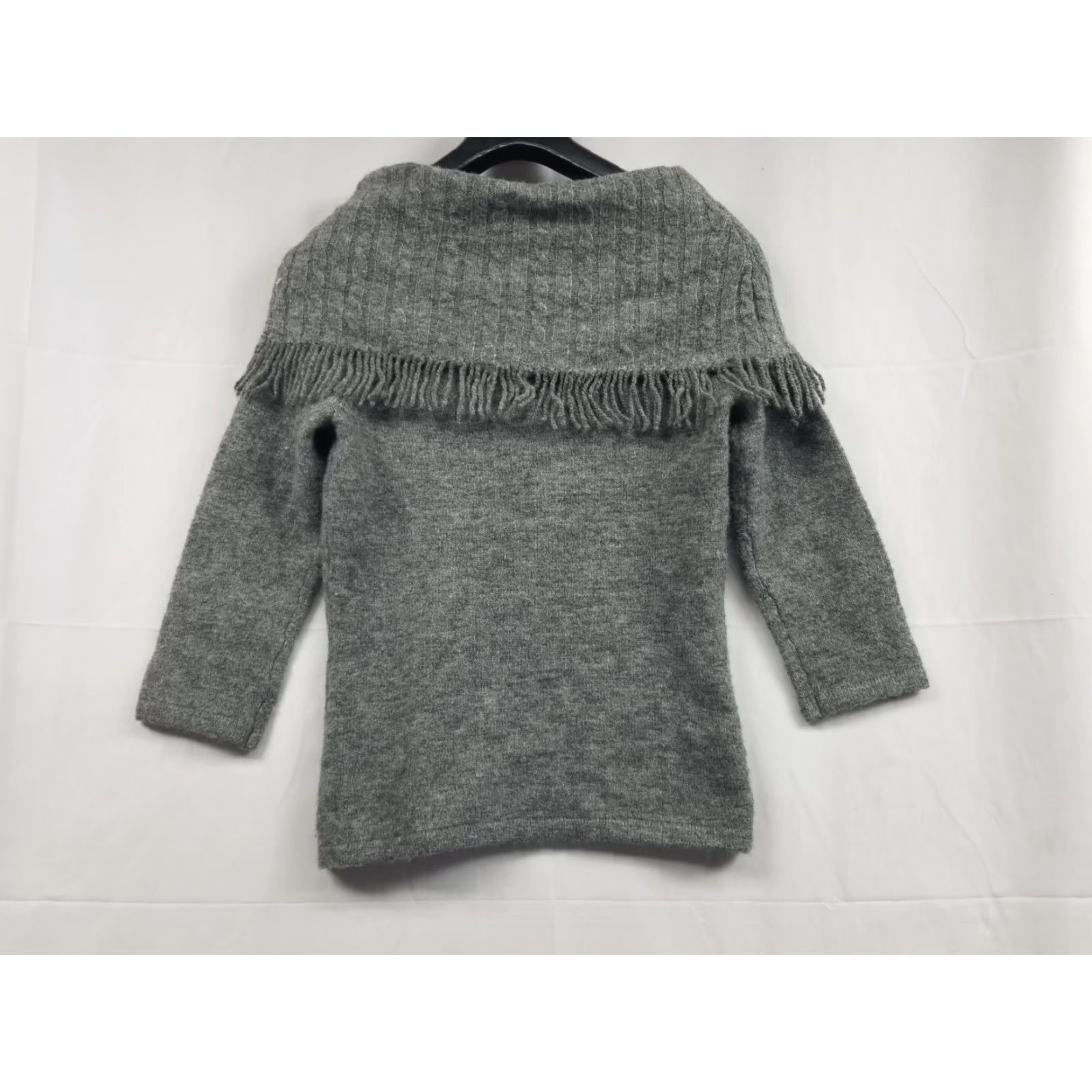 Vintage Marisa Christina Sweater Womens Gray Off Shoulder Cowl Neck 3/4 Sleeve Size S Knit Pullover Womens Gray Size S / US 4 / IT 40 - 2 Thumbnail