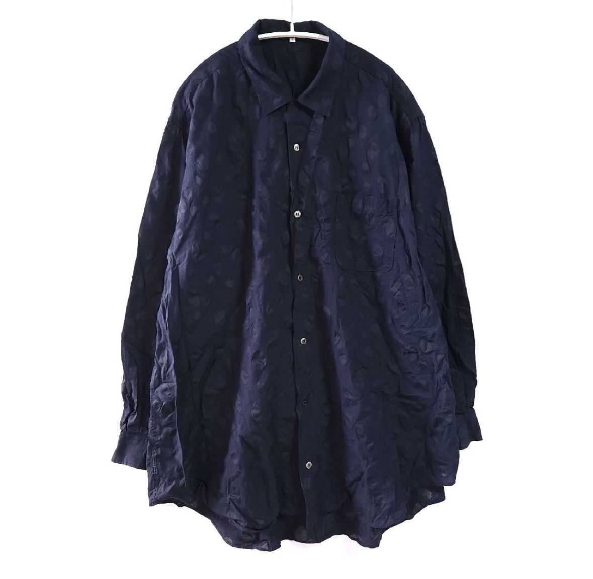 Yohji Yamamoto Yohji Yamamoto 1990s Polka Dot Pleated Shirt Size US L / EU 52-54 / 3 - 1 Thumbnail