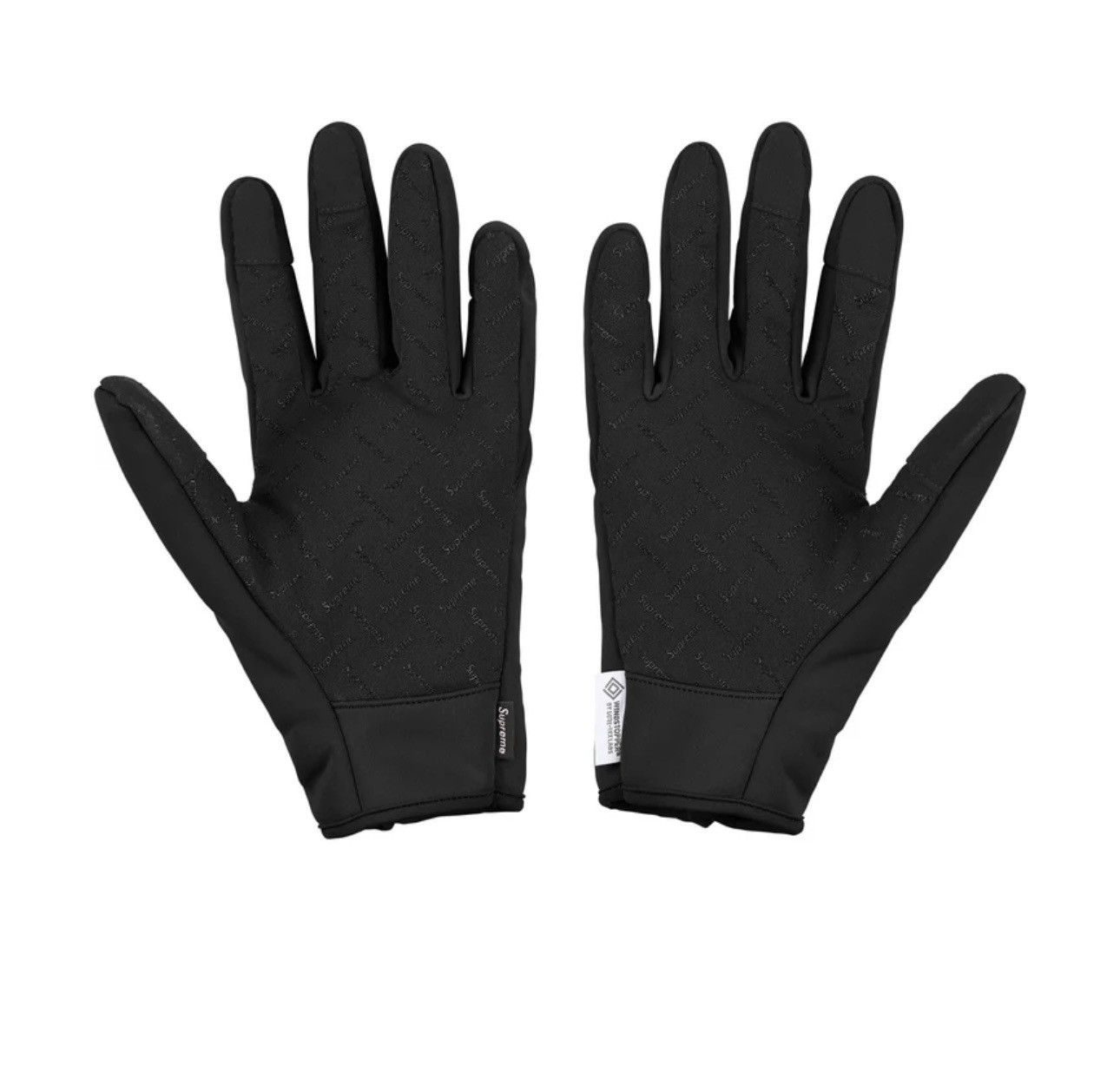 Supreme Supreme Windstopper Zip Gloves Black XLarge Size ONE SIZE - 3 Thumbnail