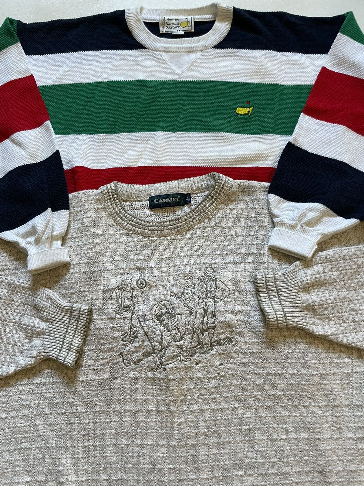 Vintage Vintage golf sweater Size US XL / EU 56 / 4 - 4 Thumbnail