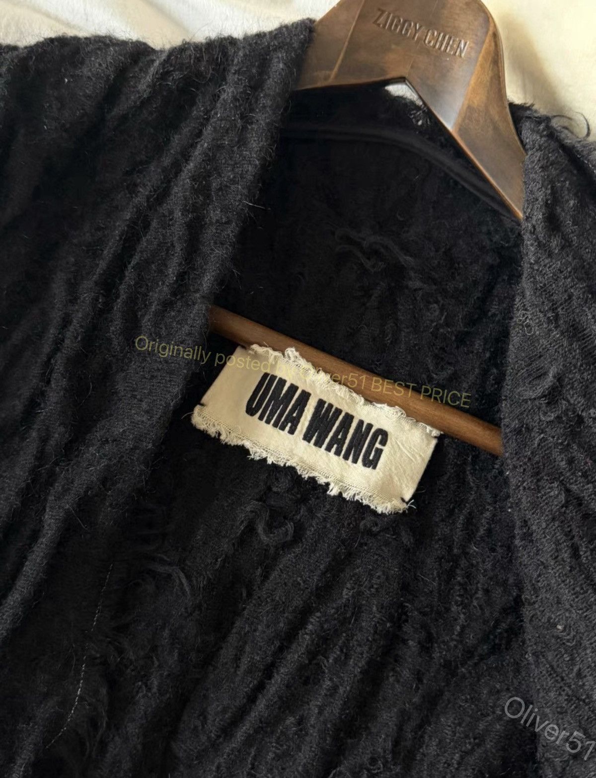 Uma Wang Uma Wang early cashmere‑mohair robe coat YYYY17/2610 Size S / US 4 / IT 40 - 7 Thumbnail