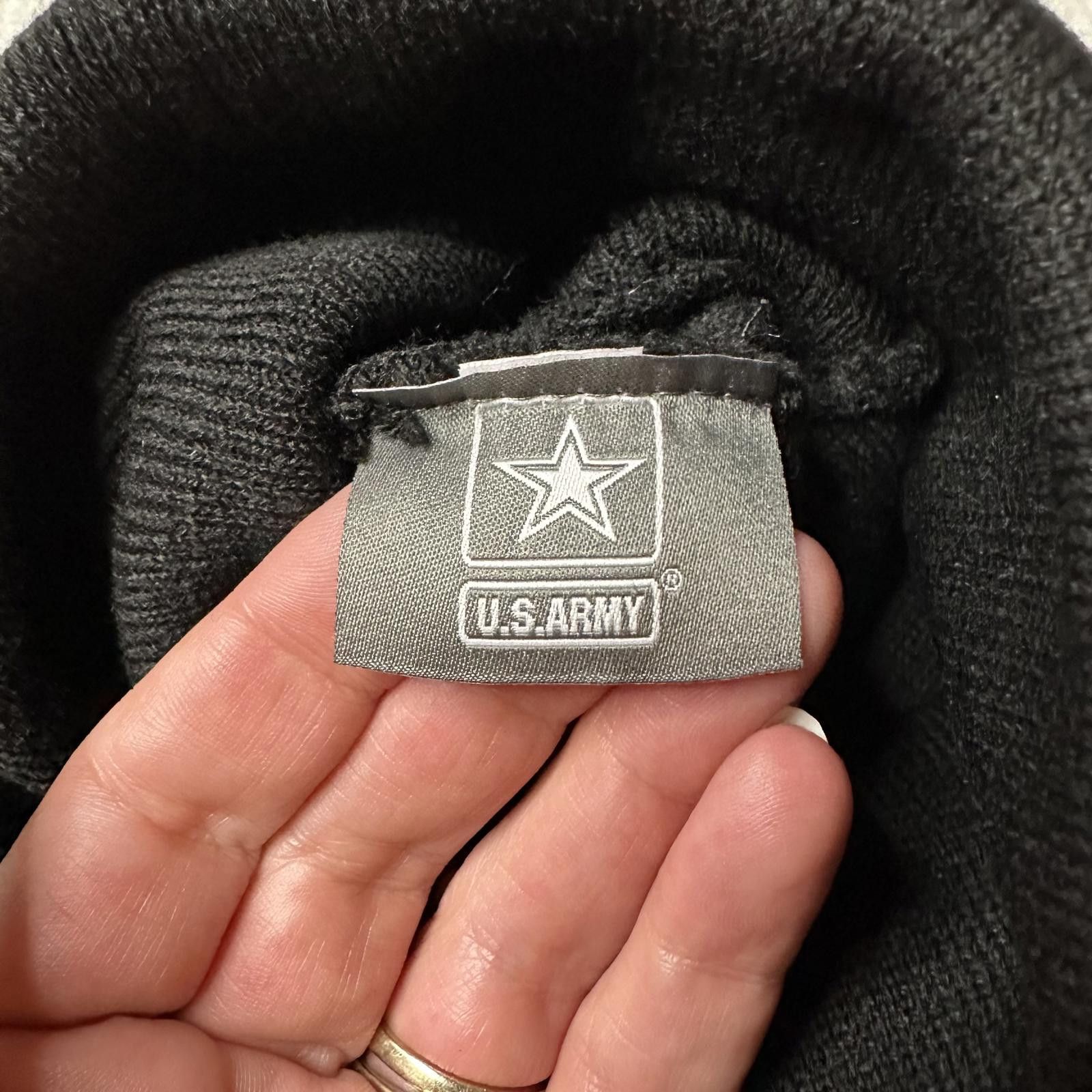Designer NWT U.S. Army Black Embroidered Logo Beanie OS Size ONE SIZE - 6 Thumbnail