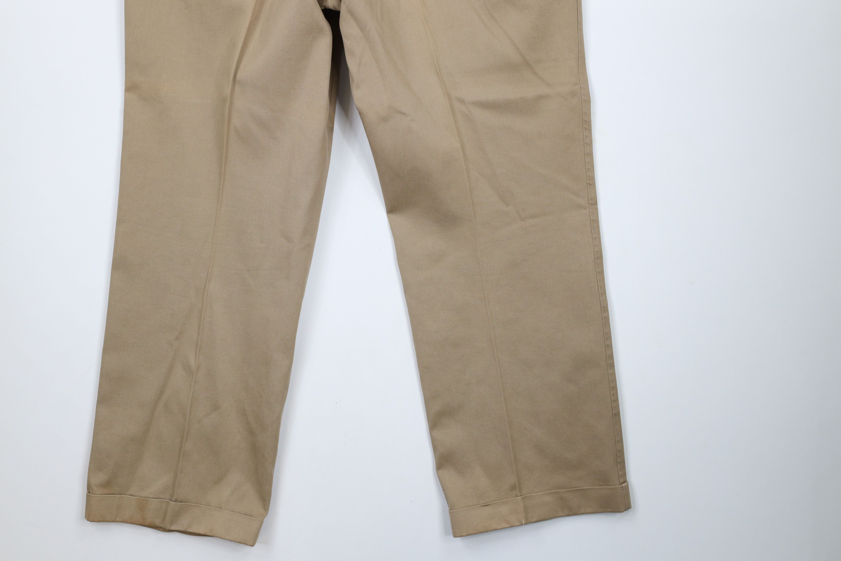 Lands' End × Vintage Vintage 70s Lands End Cuffed Wide Leg Chino Pants USA Size US 36 / EU 52 - 14 Thumbnail