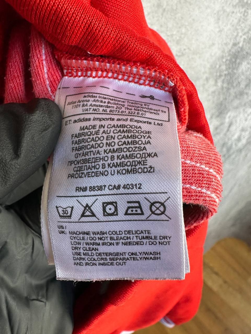 Adidas Adidas Originals Trefoil Red 3-Stripe Track Pants Joggers Size US 30 / EU 46 - 12 Thumbnail