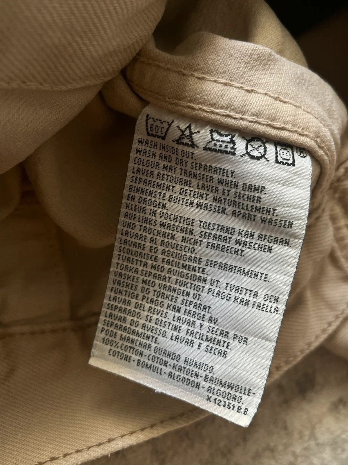 Levi's Levi’s 70503 02 Sz L Denim Jacket Beige Vintage 1997 Rare Size US L / EU 52-54 / 3 - 7 Thumbnail