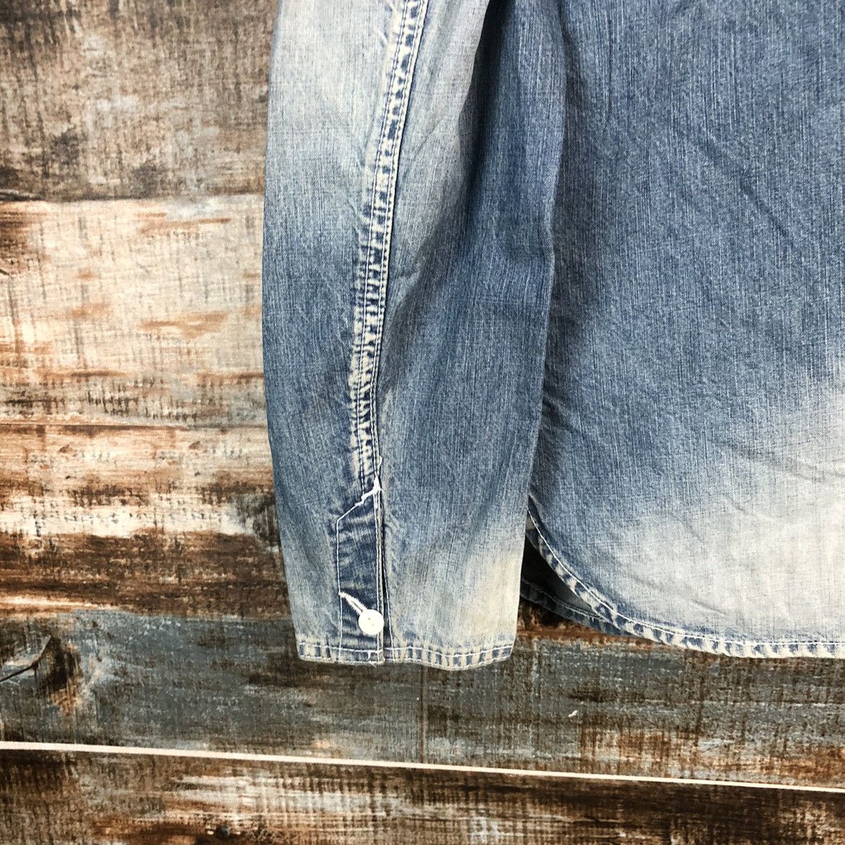 go slow caravan Go Slow Caravan Blue Denim Jacket Hoodie #A2332 Size US XS / EU 42 / 0 - 17 Thumbnail