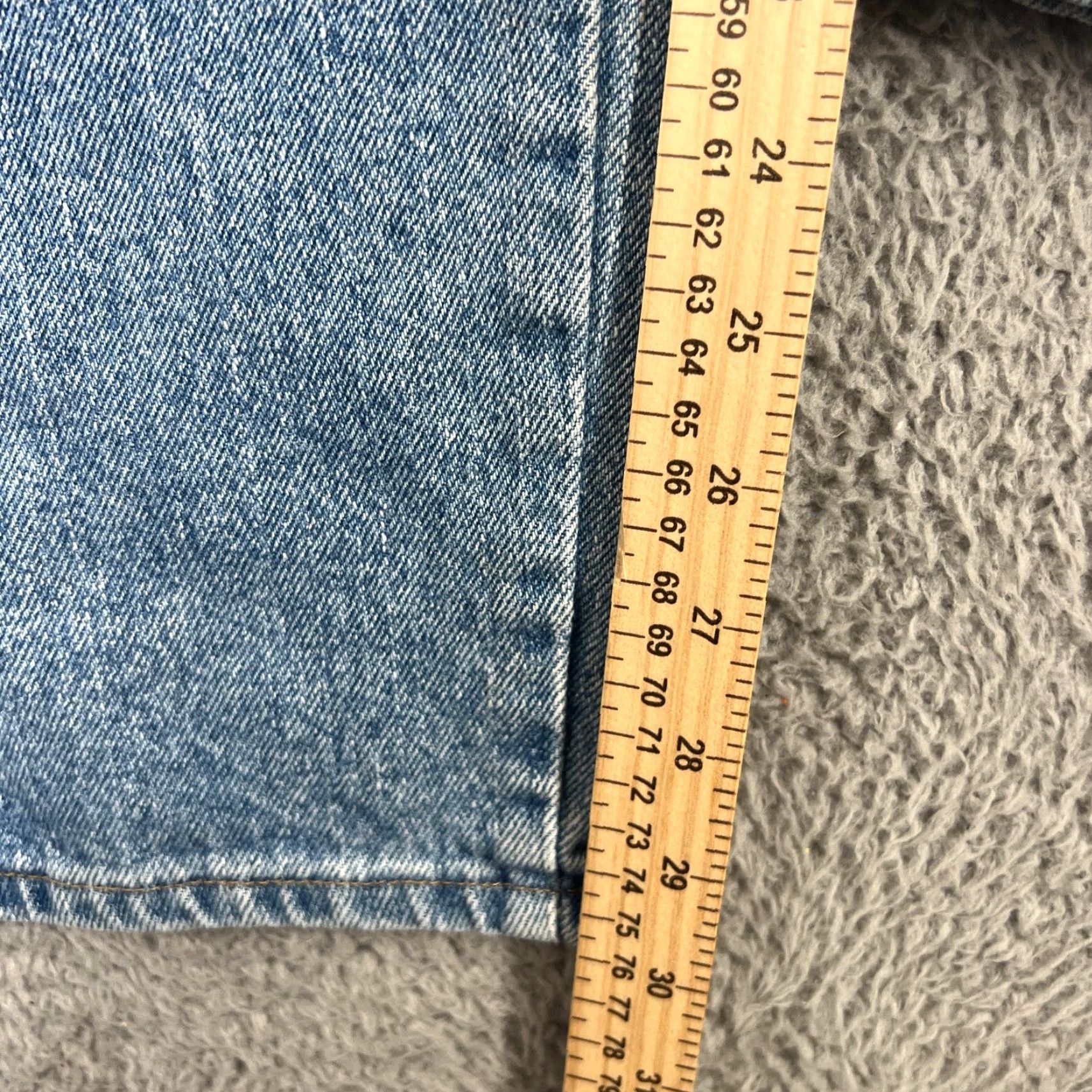 Wrangler WRANGLER Light Wash Blue Jeans 36x30 Straight Leg Regular Fit Mens Size US 36 / EU 52 - 2 Thumbnail