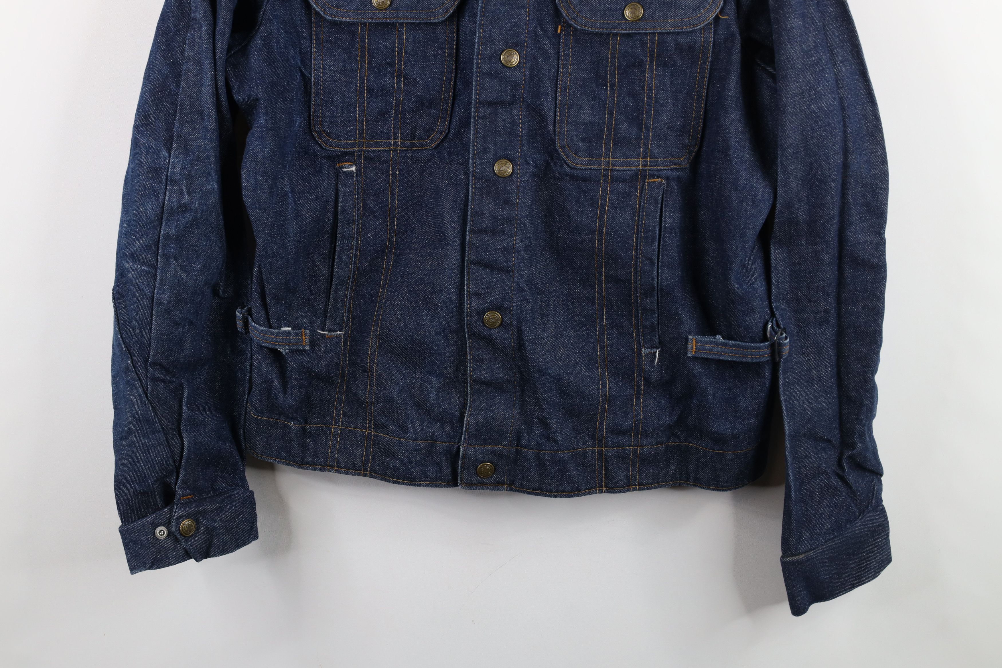 Vintage Vintage 60s Streetwear Buckle Denim Jean Trucker Jacket USA Size US XL / EU 56 / 4 - 3 Thumbnail