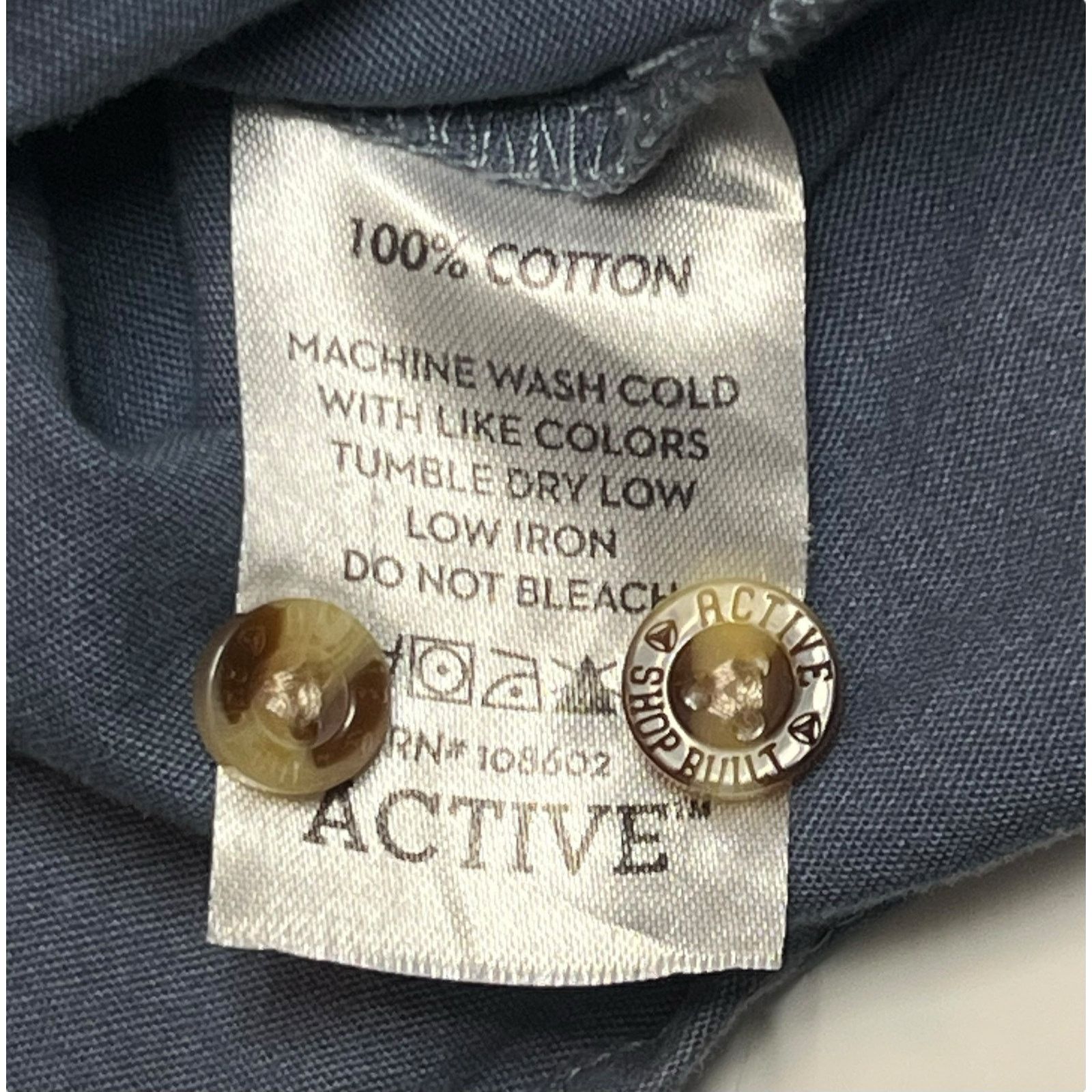 Active Ride Shop Active Ride Shop Men’s Short Sleeve Shirt Gray Button Down Size US L / EU 52-54 / 3 - 7 Thumbnail