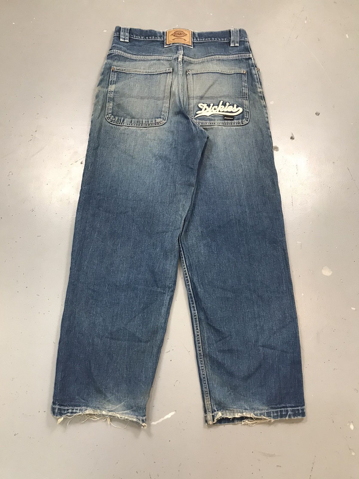 Dickies × Vintage Vintage Dickies logo embroidered big daddy distressed denim Size US 32 / EU 48 - 1 Thumbnail