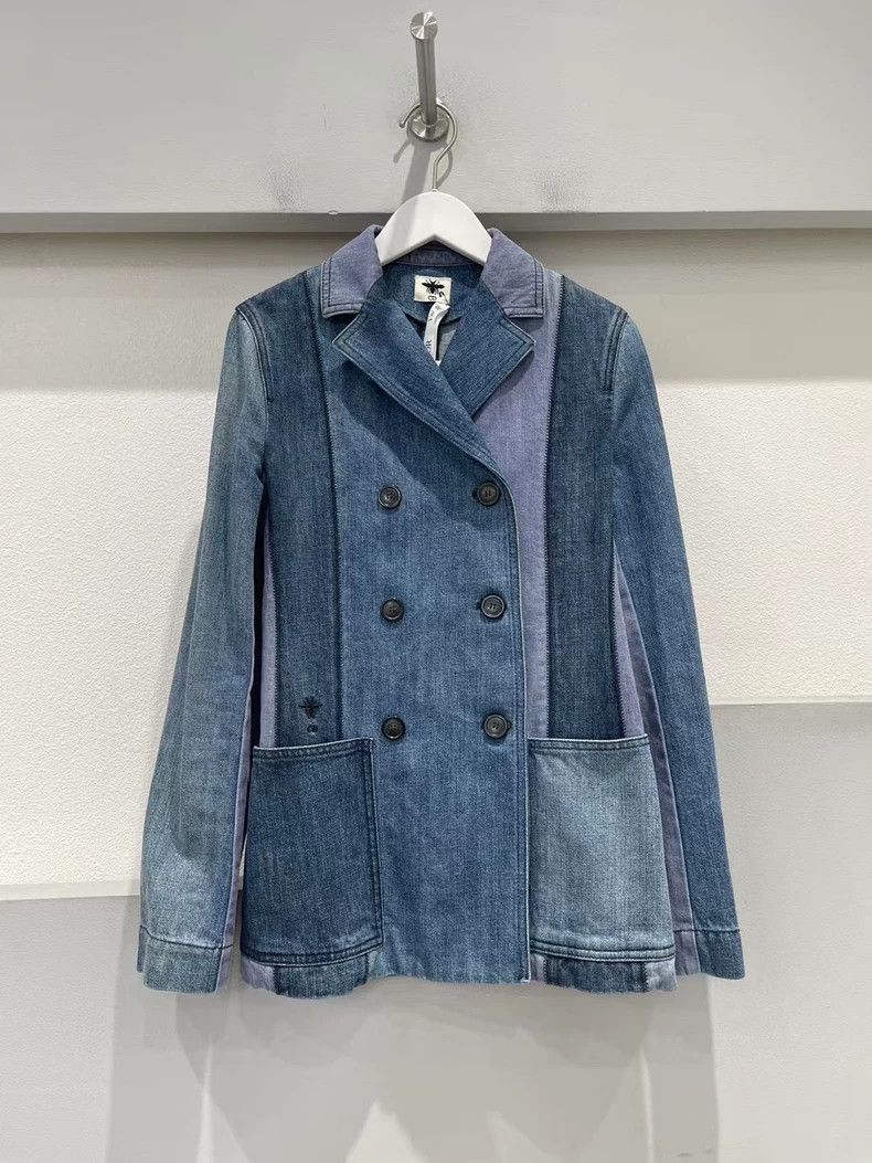 Dior Dior Double-breasted denim stitched suit 2504-Nextarrow Size 36R - 1 Thumbnail
