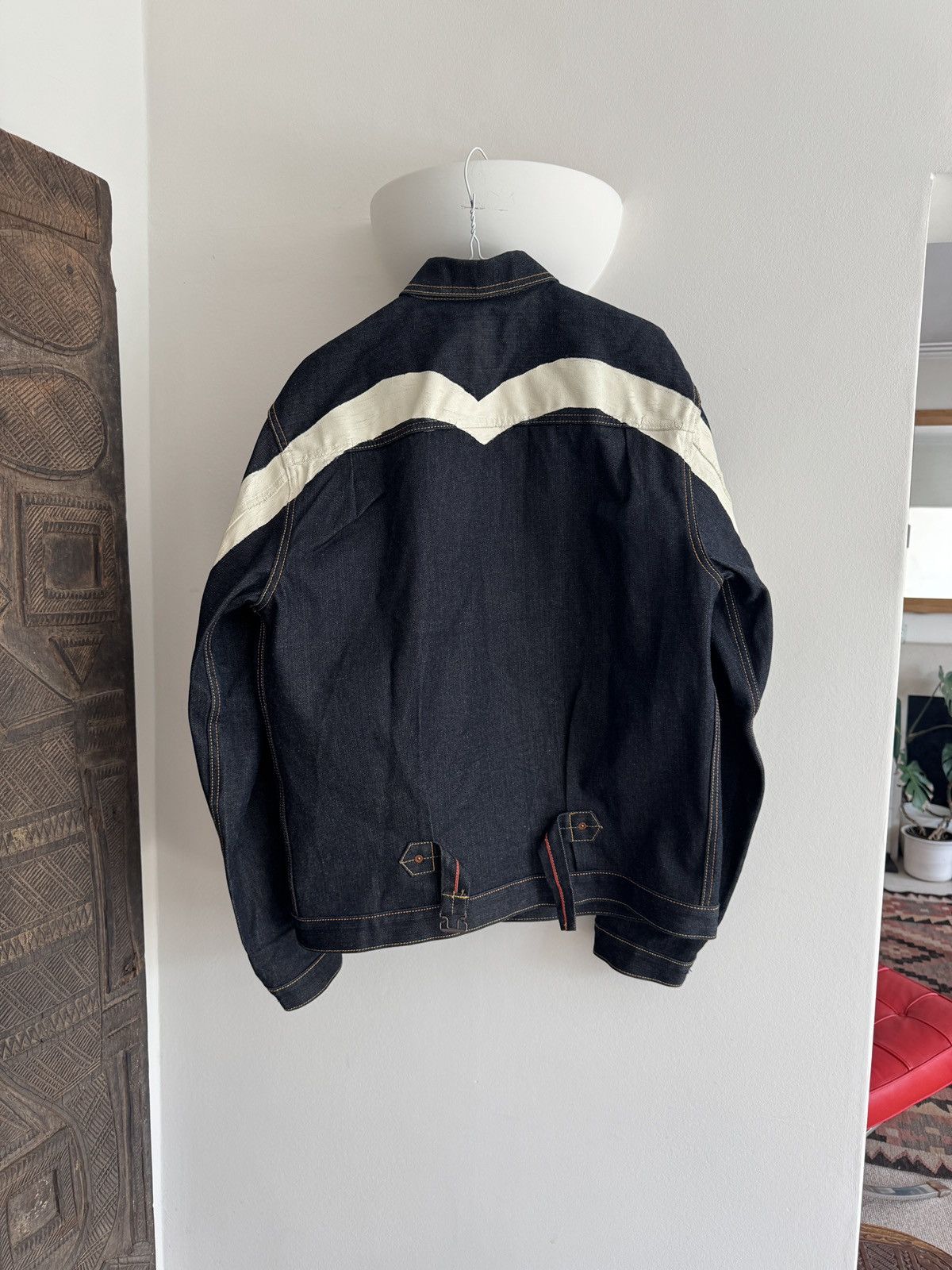 Evisu Evisu Gull Denim Jacket Size US XL / EU 56 / 4 - 4 Thumbnail