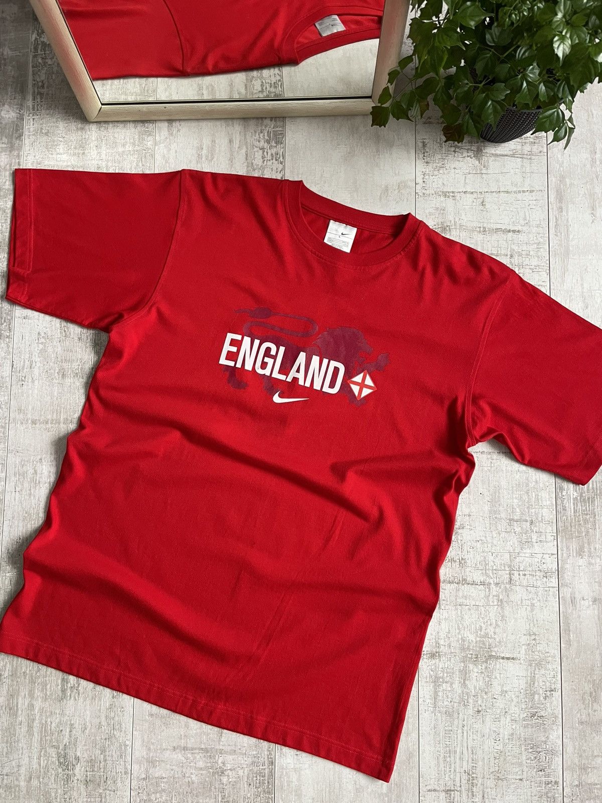 Nike × Vintage Nike Vintage Manchester United #9 Rooney Football T Shirt Size US L / EU 52-54 / 3 - 3 Thumbnail