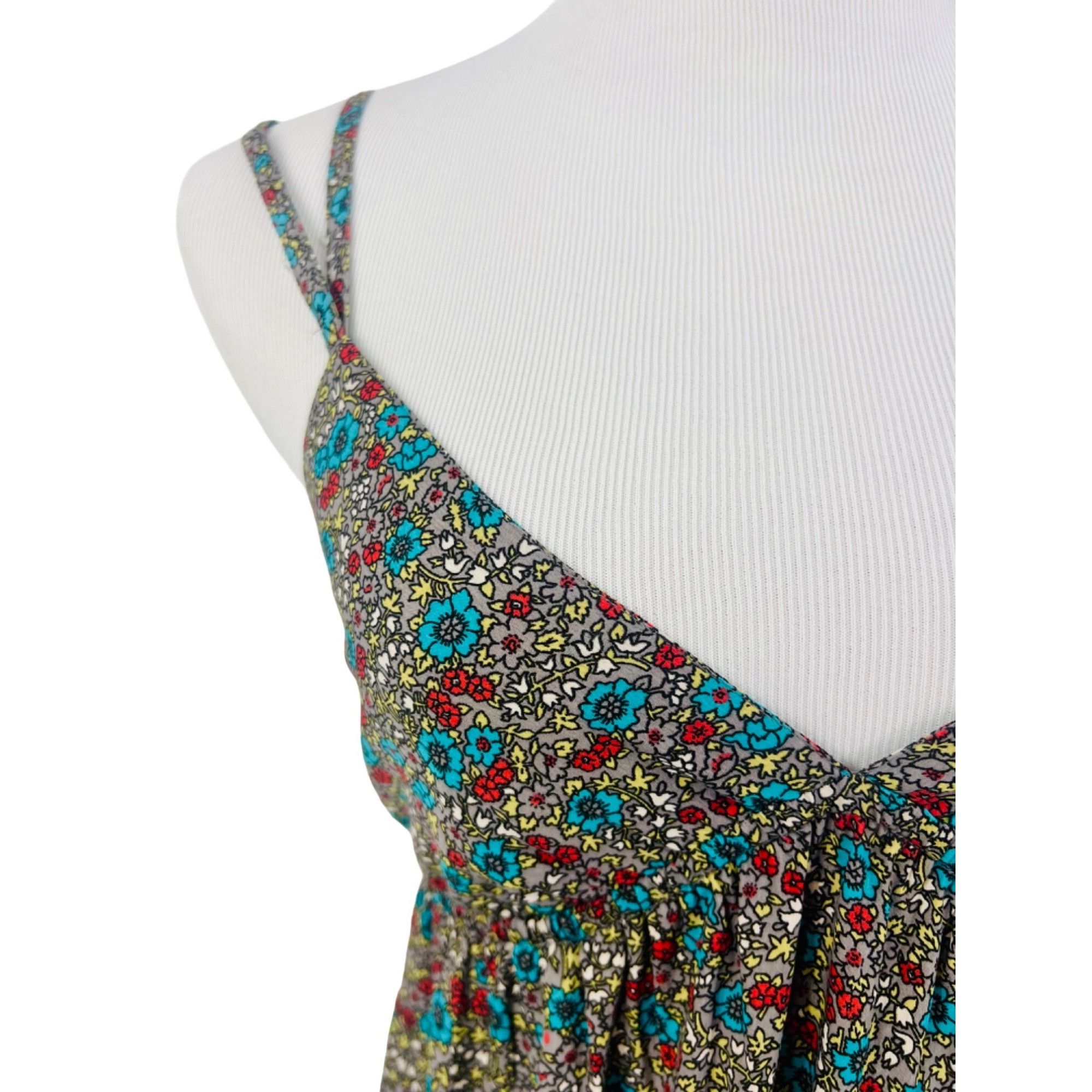 Billabong VTG Billabong Floral Strappy Back Maxi Dress | Coastal Boho Size L / US 10 / IT 46 - 3 Thumbnail