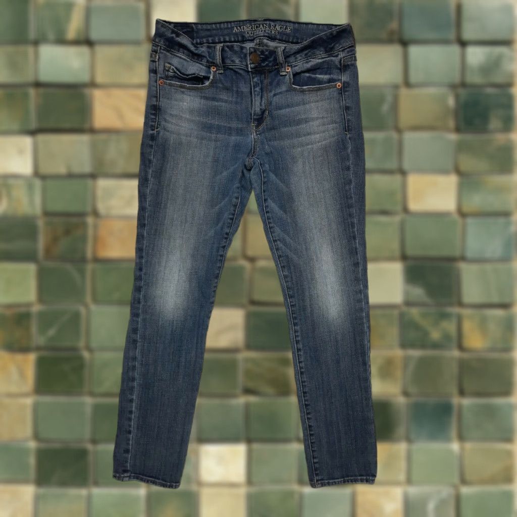 American Eagle Outfitters VINTAGE American Eagle Outfitters AE Skinny Stretch Denim Jeans Jegging Women's 6 28x28 Blue XS? Size 28" / US 6 / IT 42 - 1 Thumbnail