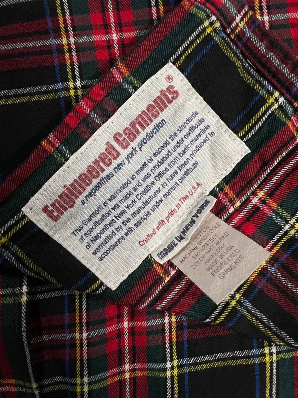 Engineered Garments Engineered Garments Plaid Tartan Checkered Shirt Size US L / EU 52-54 / 3 - 8 Thumbnail