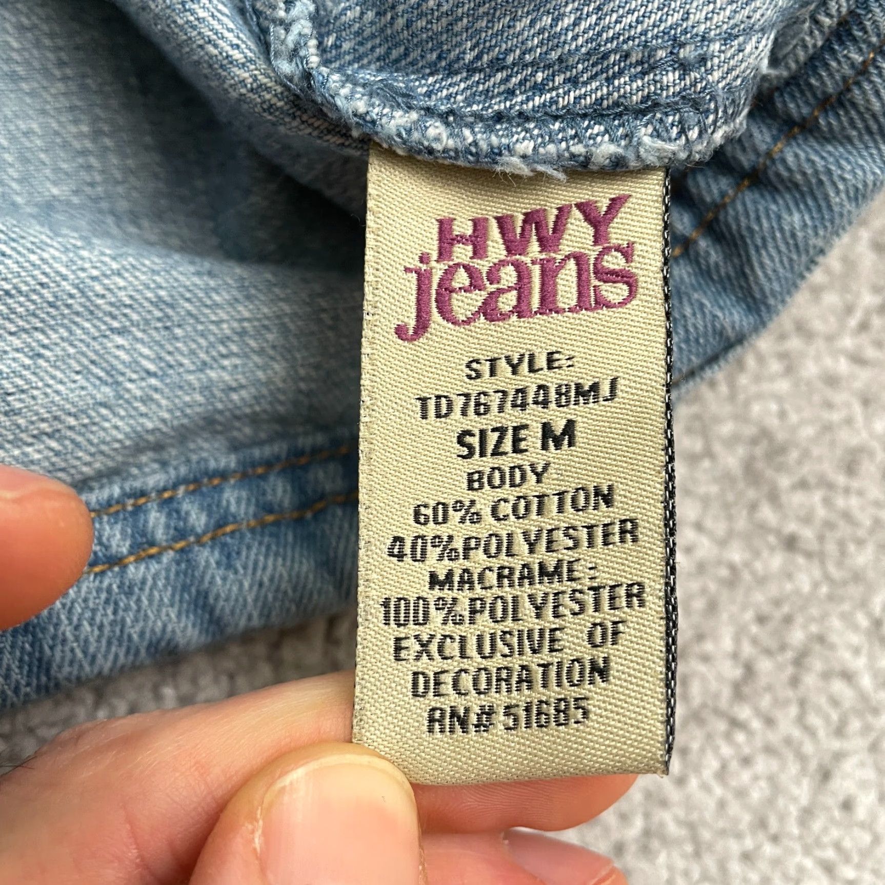 Denime HWY Jeans Denim Vest Womens M Blue Casual Button Down Sleeveless Pockets Short Jacket, Classic Outdoor, Regular Fit Women Size 32" / US 10 / IT 46 - 5 Thumbnail