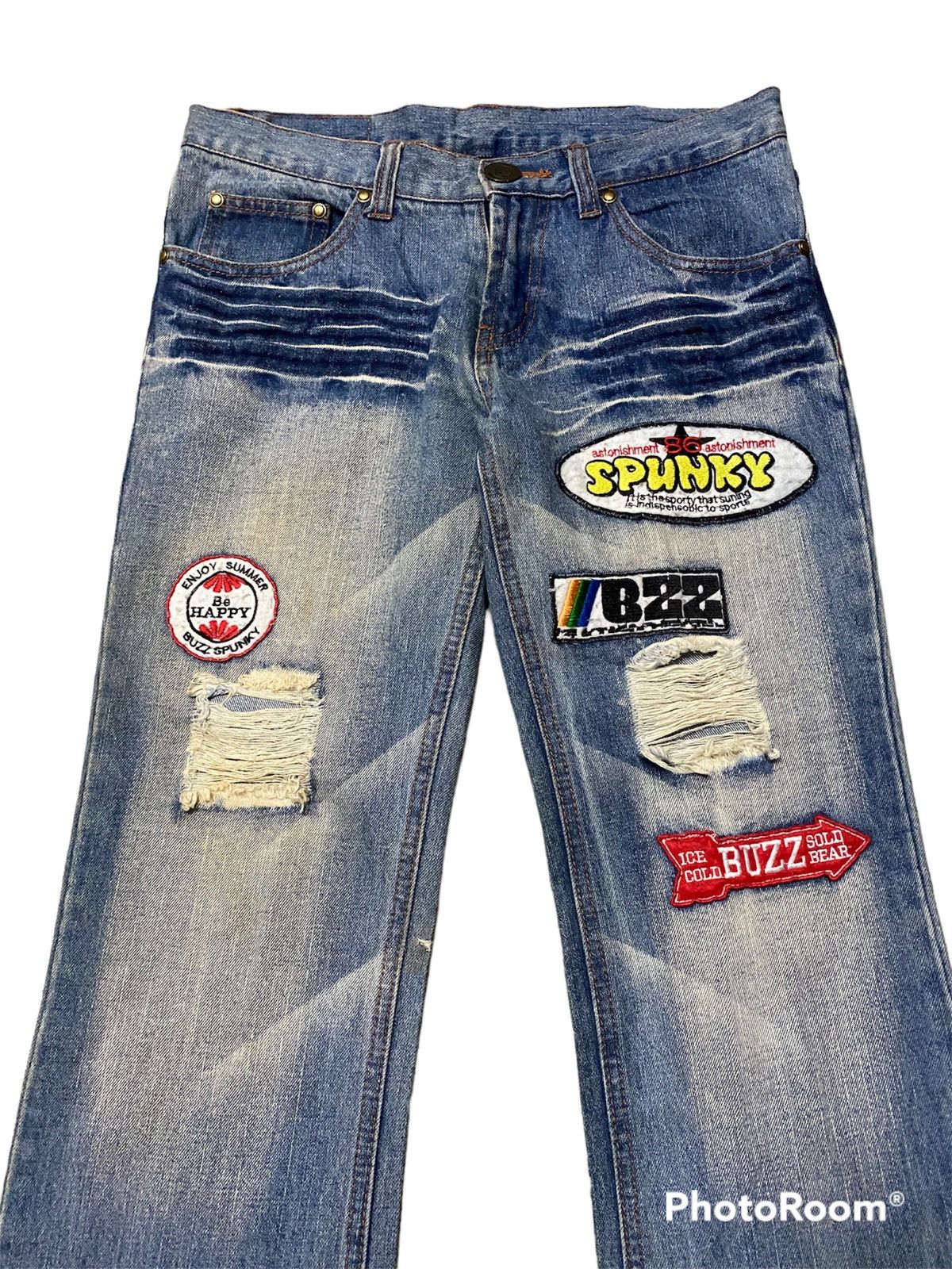 Hysteric Glamour × If Six Was Nine × Tornado Mart Flare Jeans Distressed Grunge Avantgarde Size US 32 / EU 48 - 4 Thumbnail