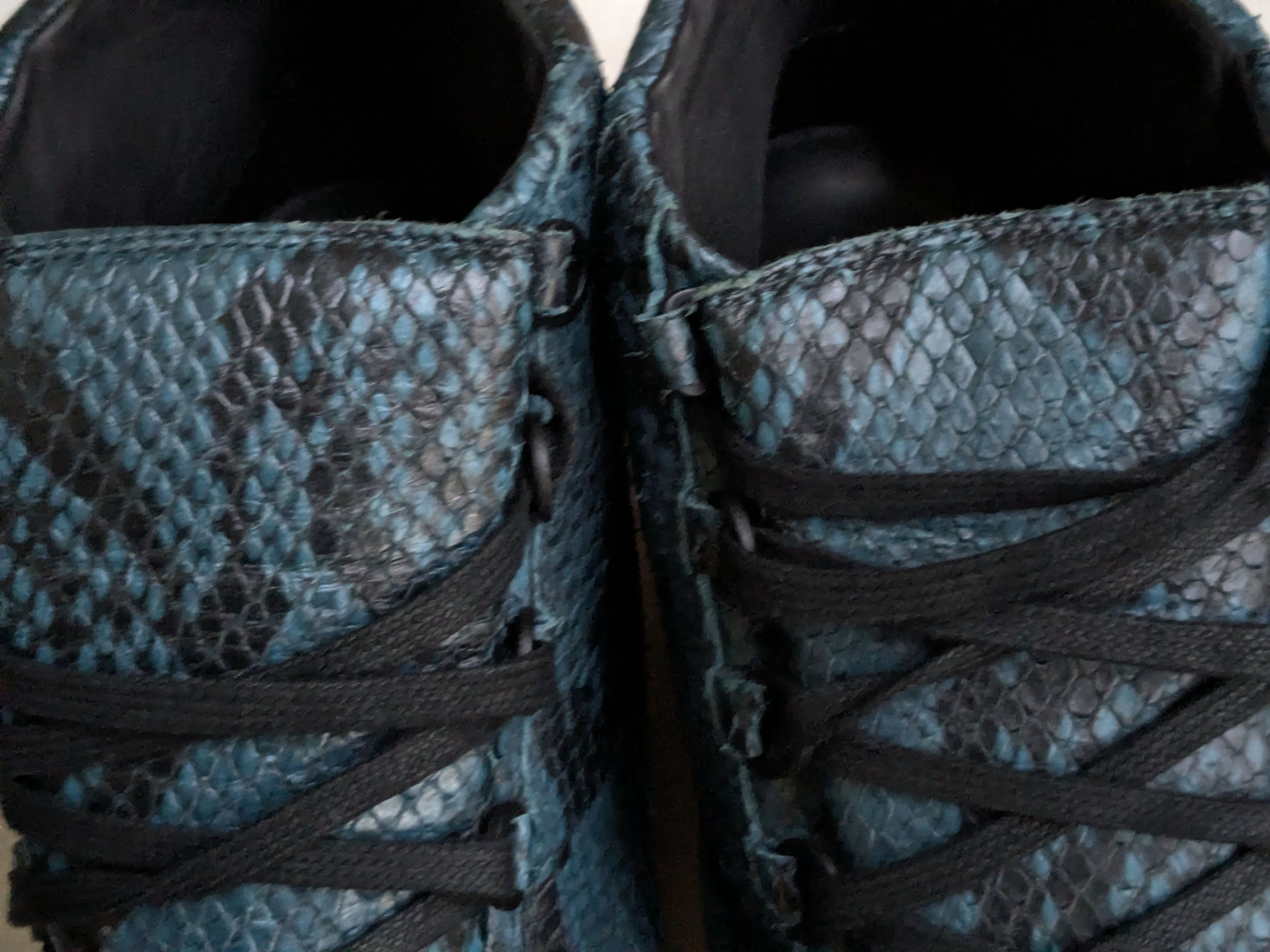 Balenciaga Balenciaga Arena Blue Snakeskin 11 High Tops Leather Size US 11 / EU 44 - 6 Thumbnail