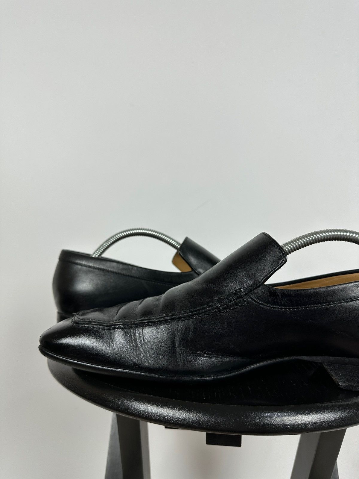 Louis Vuitton Louis Vuitton Black Leather Loafers Shoes Size US 10 / EU 43 - 20 Thumbnail