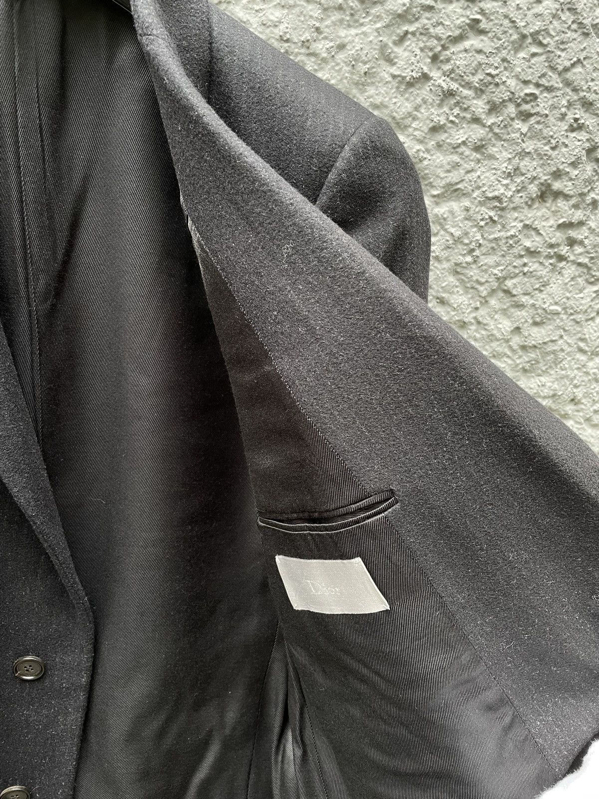 Dior Dior Homme Black Wool Pinstripe Single-Breasted Coat Jacket Size US L / EU 52-54 / 3 - 8 Thumbnail