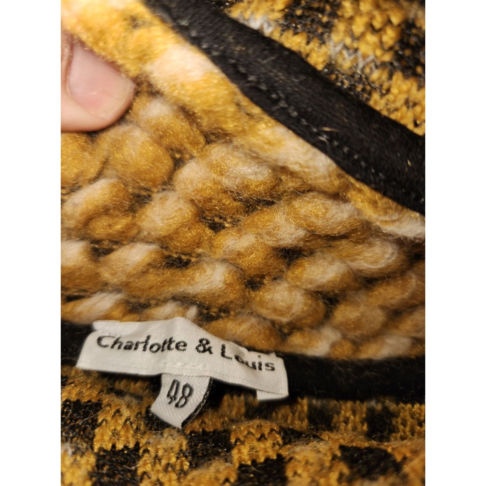 Other Charlotte & Louis Sweater Size 48 Womens XXL Made in Italy Size XXL / US 16-18 / IT 52-54 - 5 Thumbnail