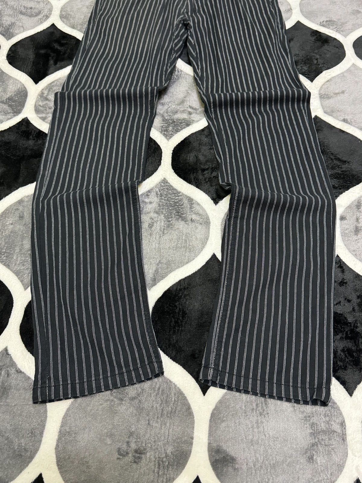 Tornado Mart Vintage Semantic Design Pinstripe Retro Pant Size US 32 / EU 48 - 6 Thumbnail