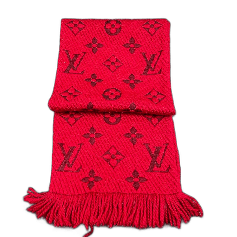Louis Vuitton Louis Vuitton Fringed Scarf Red-2506 Size ONE SIZE - 1 Thumbnail