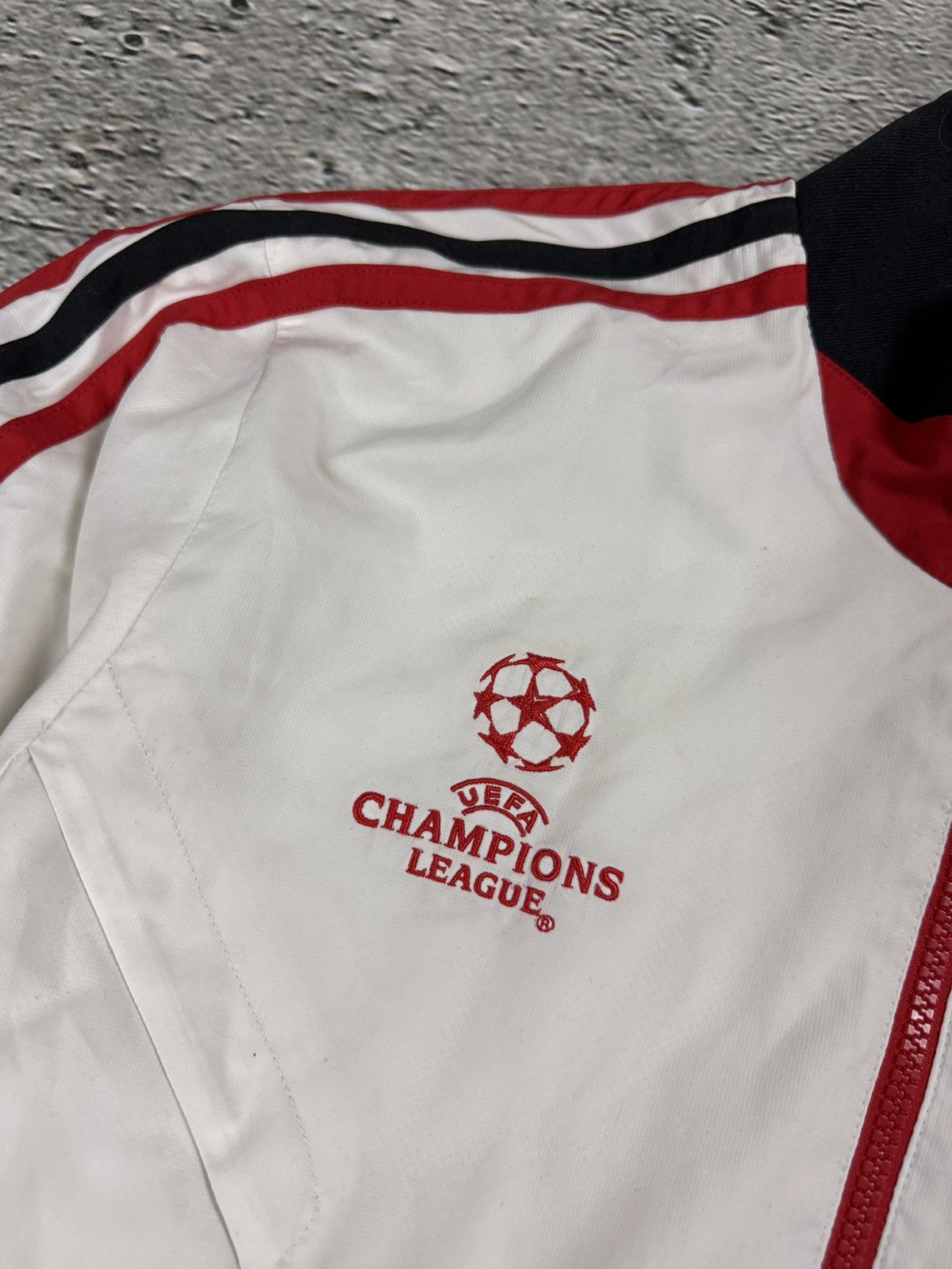 AC Milan Adidas tracksuit white Champions League
