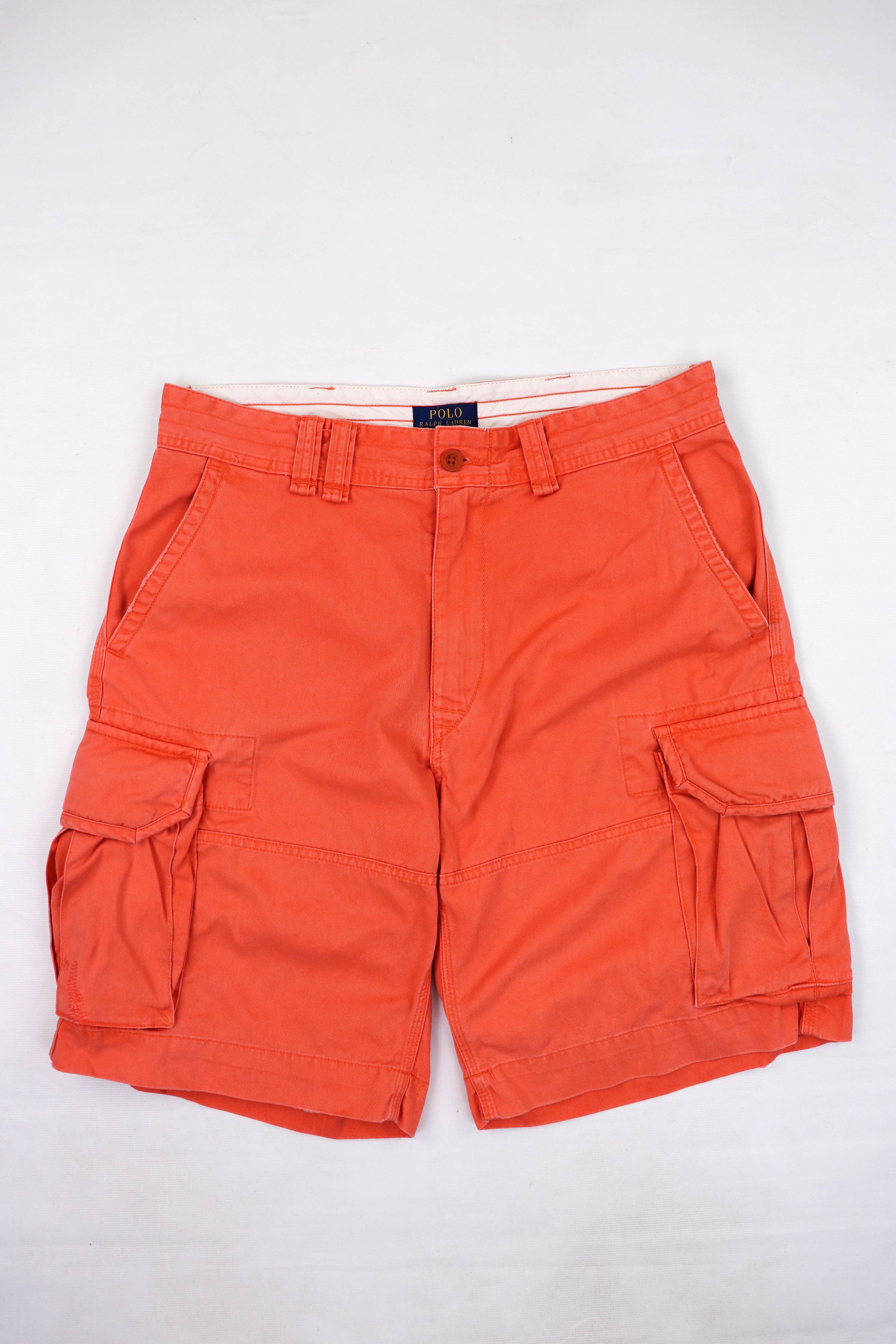 Polo Ralph Lauren Shorts Men's outlet 54B Orange Cargo Surplus Fit RL-067 100% Cotton.