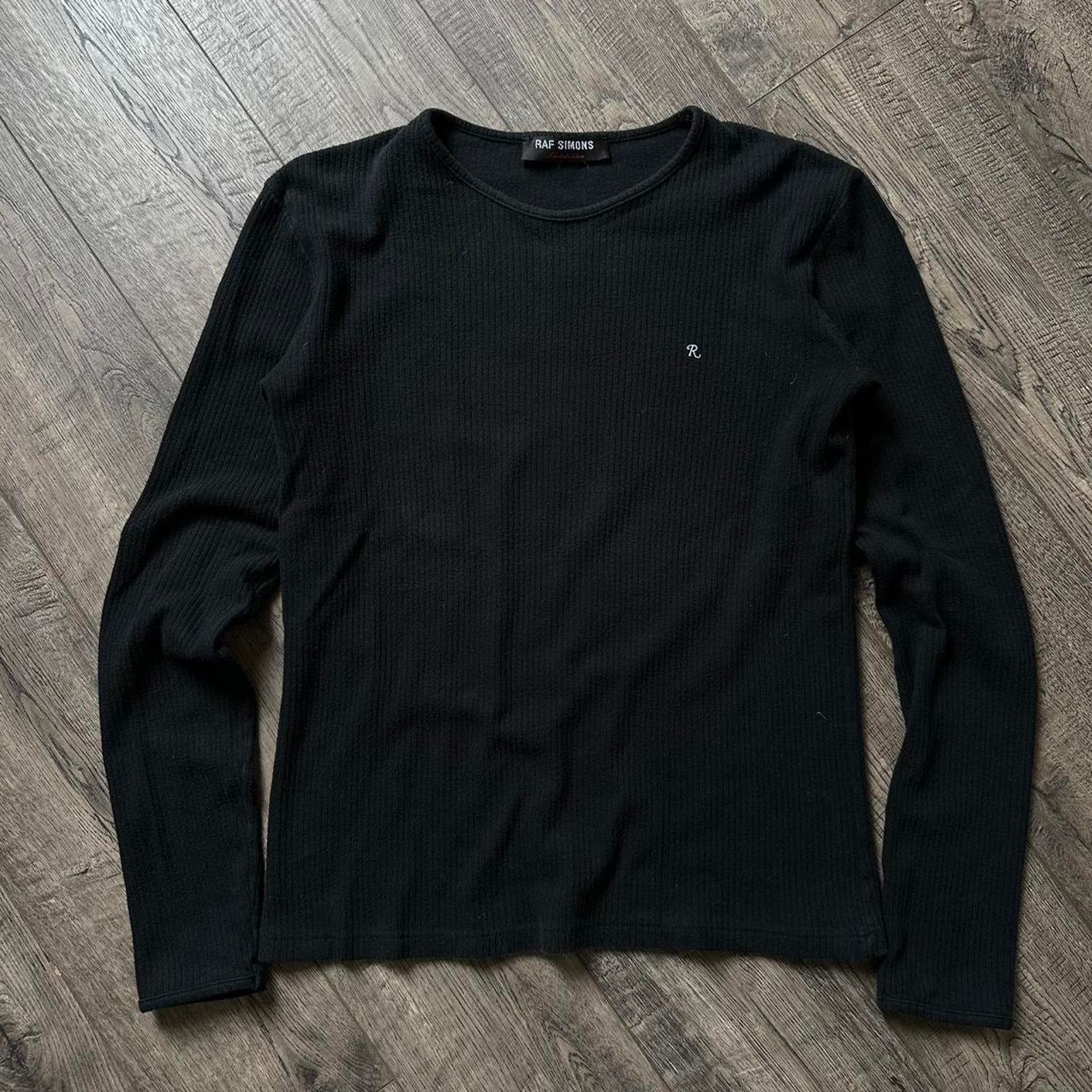 Raf Simons × Vintage Vintage SS03 RAF Simmons Black Longsleeve Thermal Shirt Size US S / EU 44-46 / 1 - 4 Thumbnail