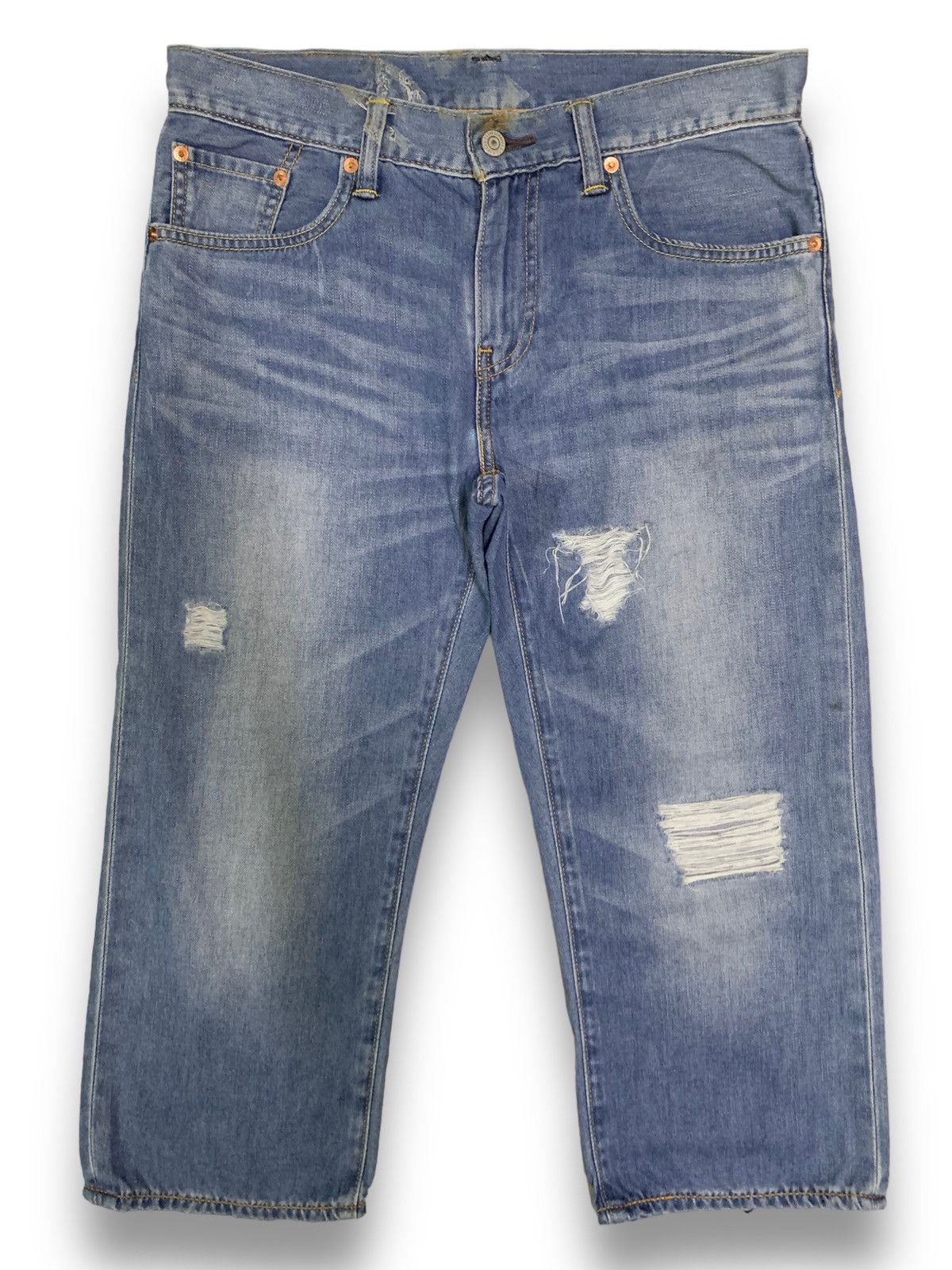 ERL × Levi's Levi's x ERL distressed jorts | Grailed