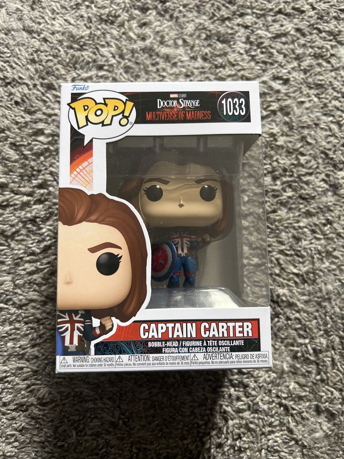 Marvel Comics Funko Pop! Captain Carter Bobble-Head Size ONE SIZE - 1 Thumbnail